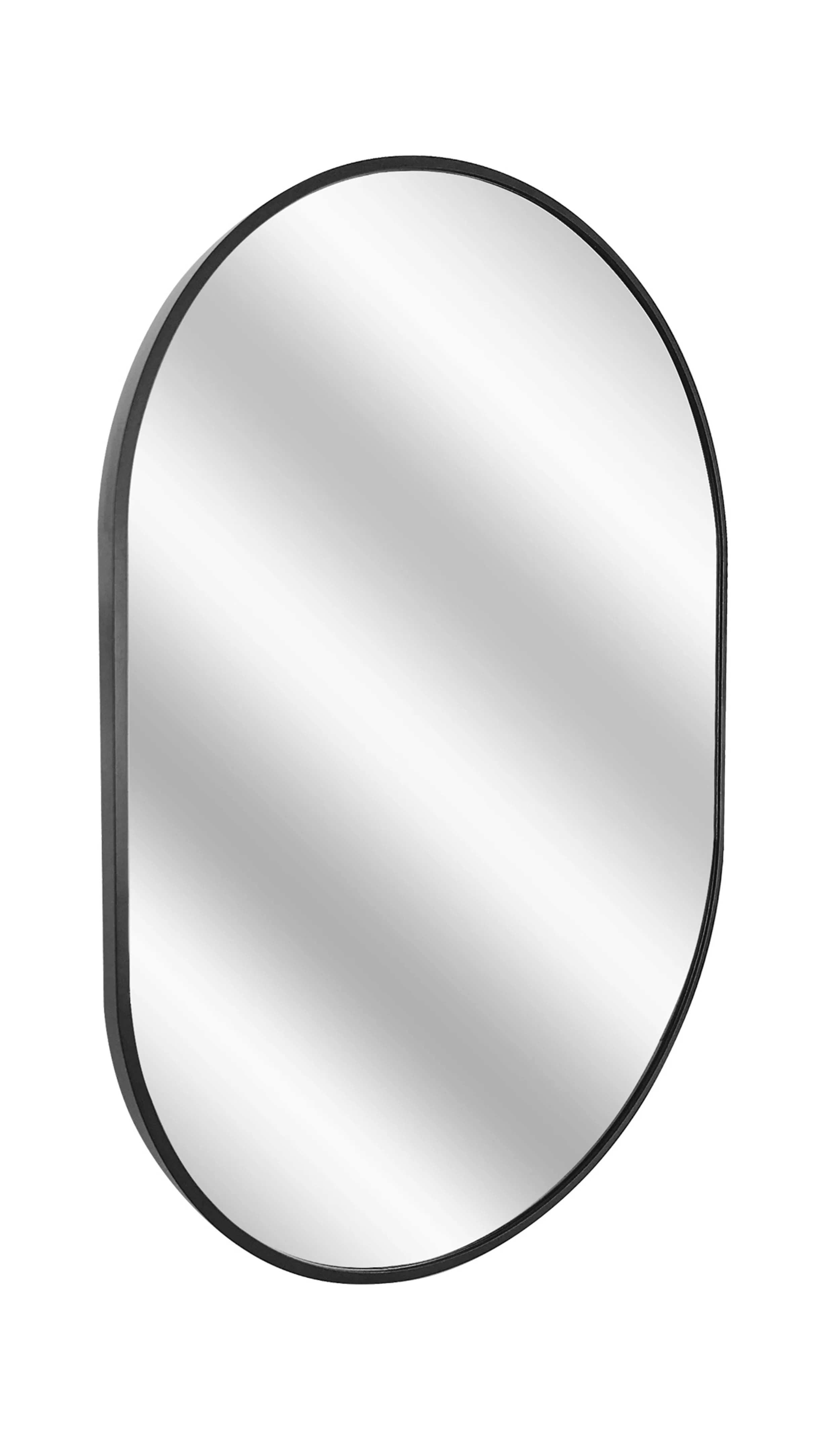 Lustro wiszące w aluminiowej ramie Eclipse 70x50 cm czarne - Image 3