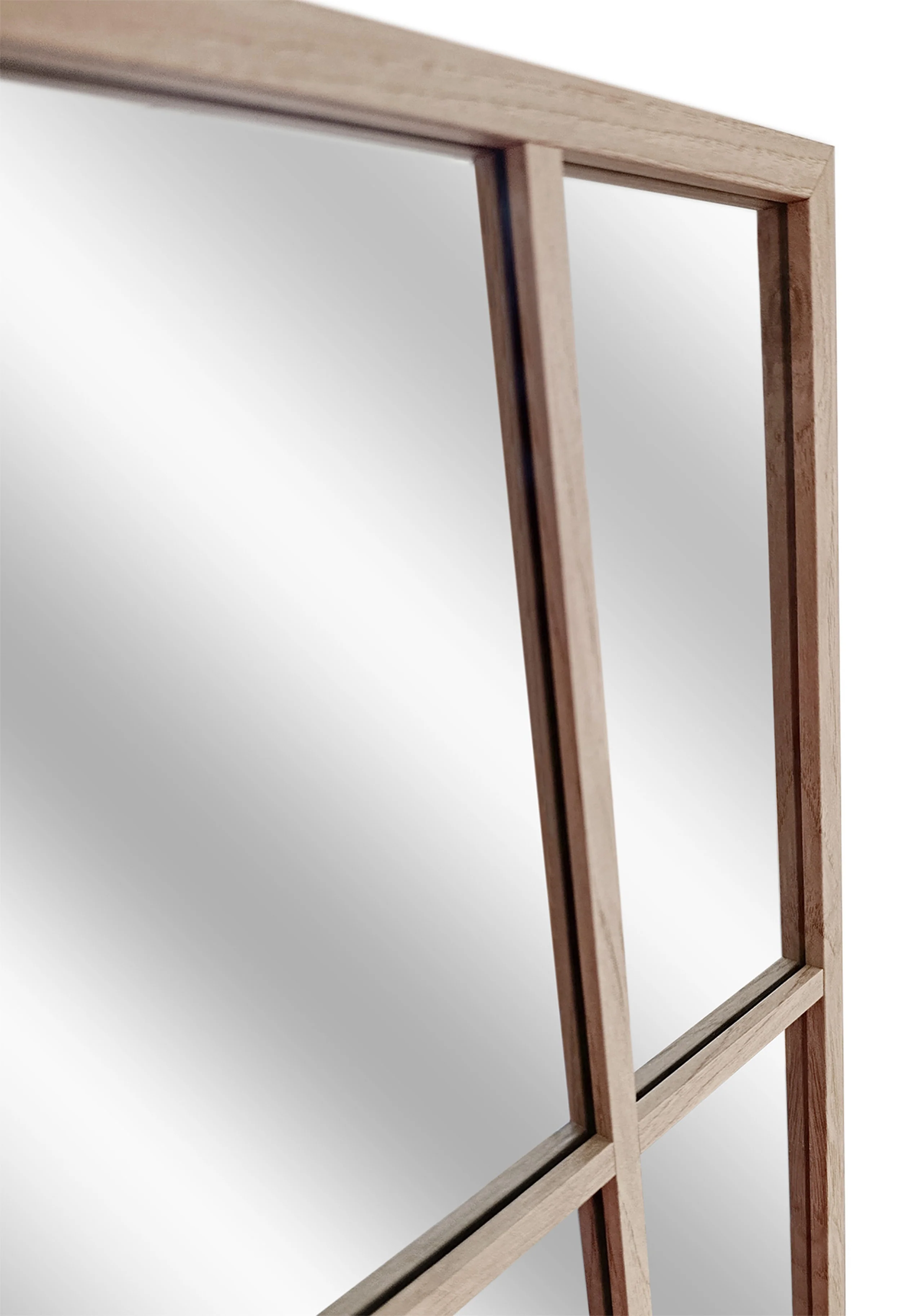 Lustro wiszące w ramie Jackson 150x60 cm dębowe - Image 4