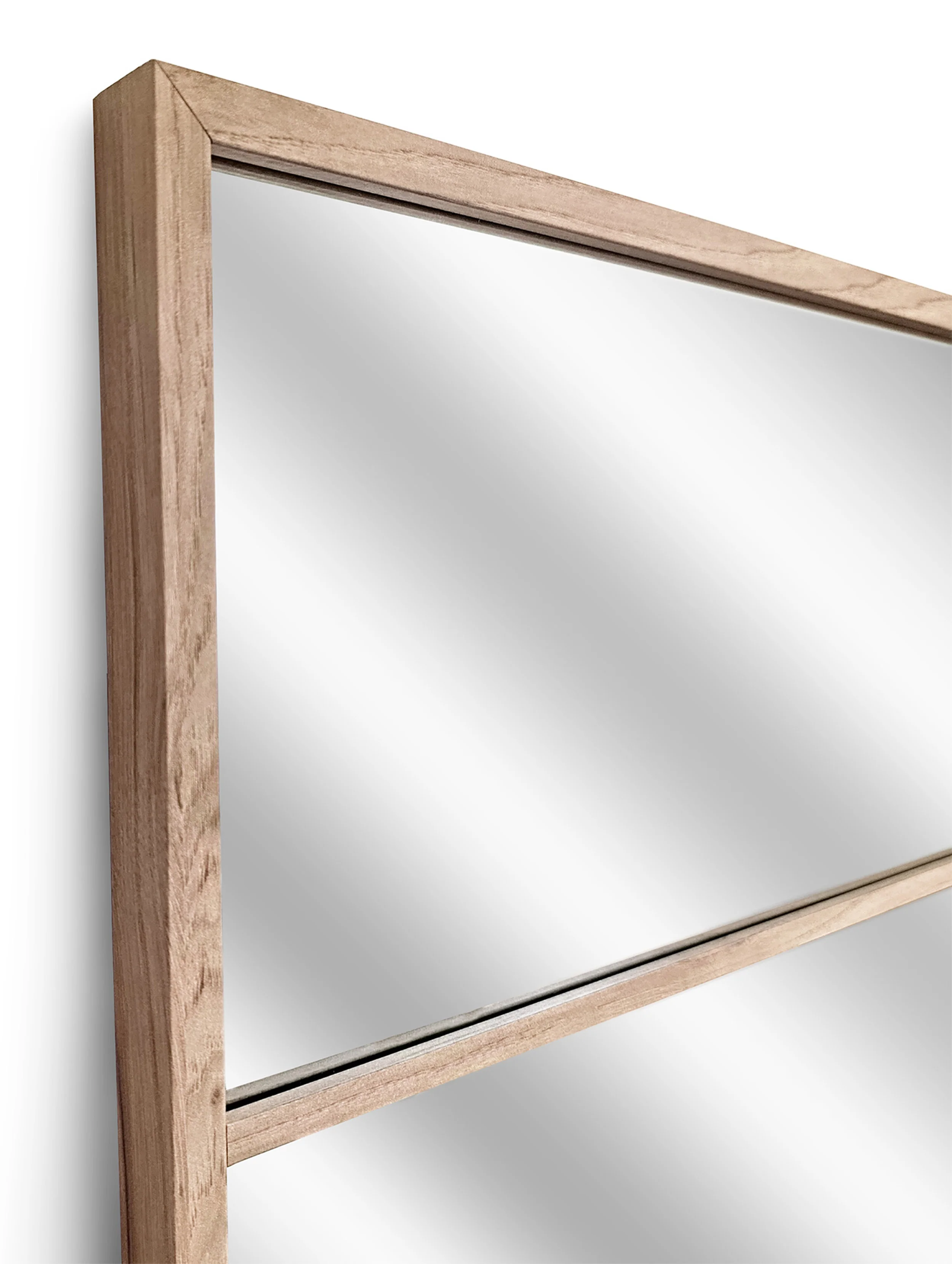 Lustro wiszące w ramie Jackson 150x60 cm dębowe - Image 5