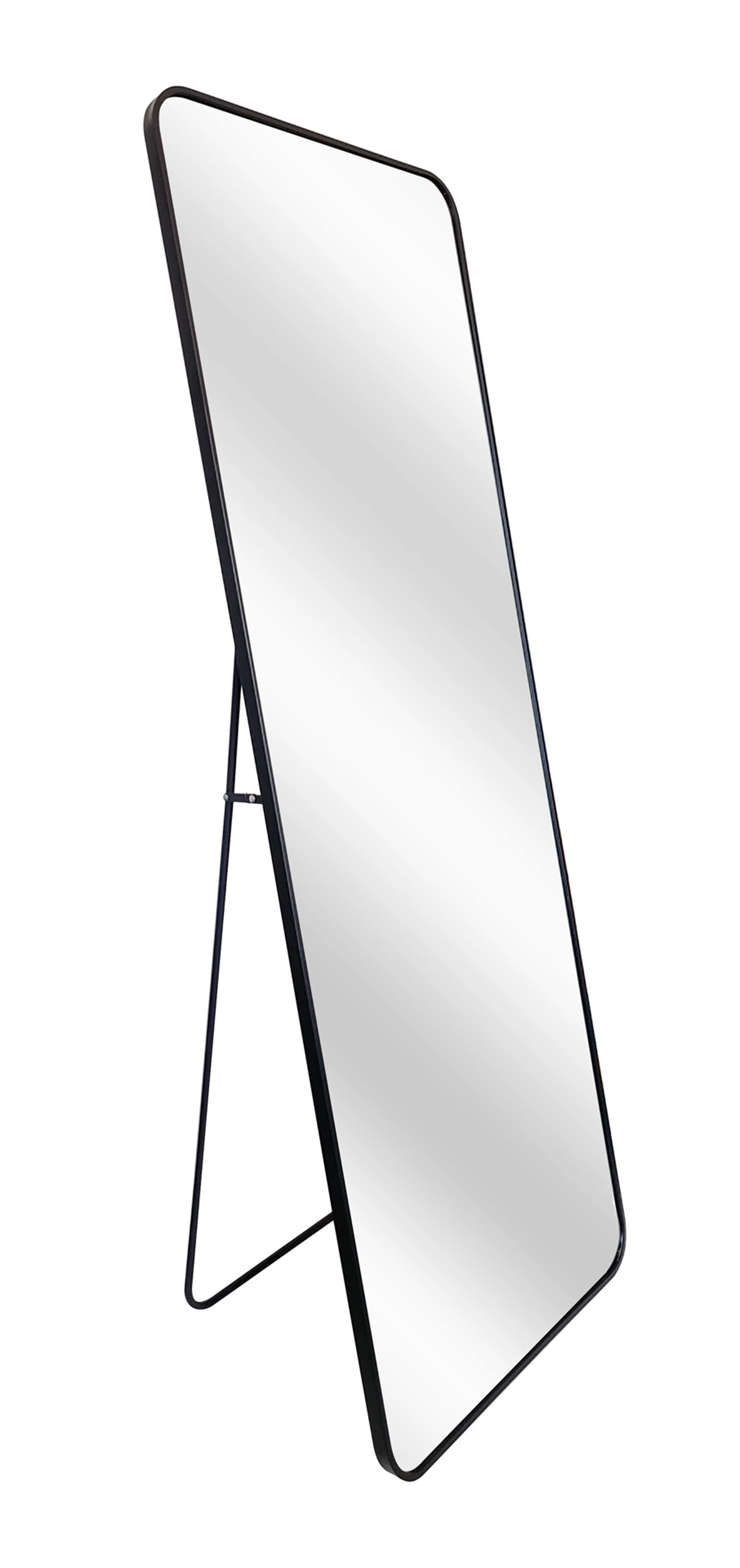 Lustro stojące w aluminiowej ramie Unoa 140x50 cm czarne - Image 4