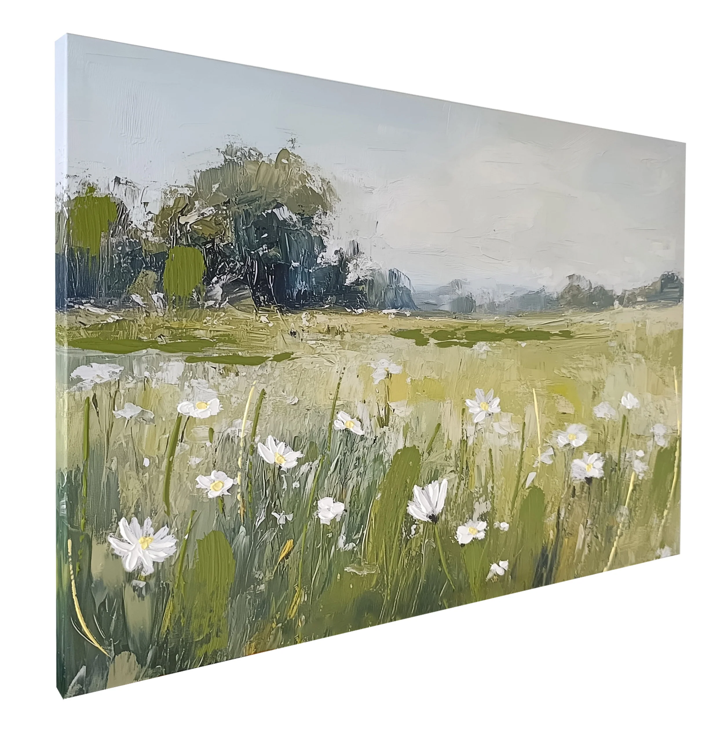 Obraz z ręcznie malowanymi elementami Bloomfield 100x70 cm - Image 4