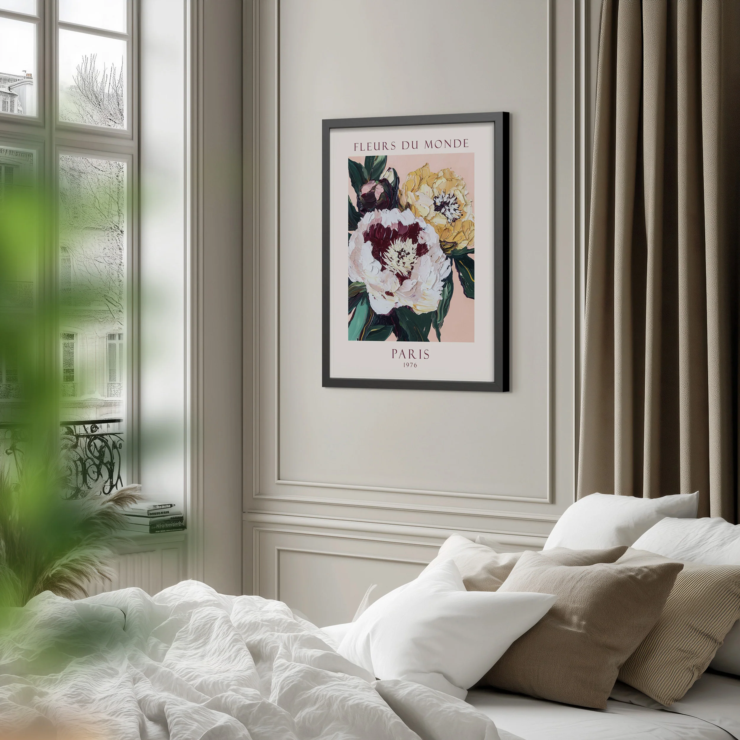 Obraz w czarnej ramie Flower Market 70x50 cm - Image 2