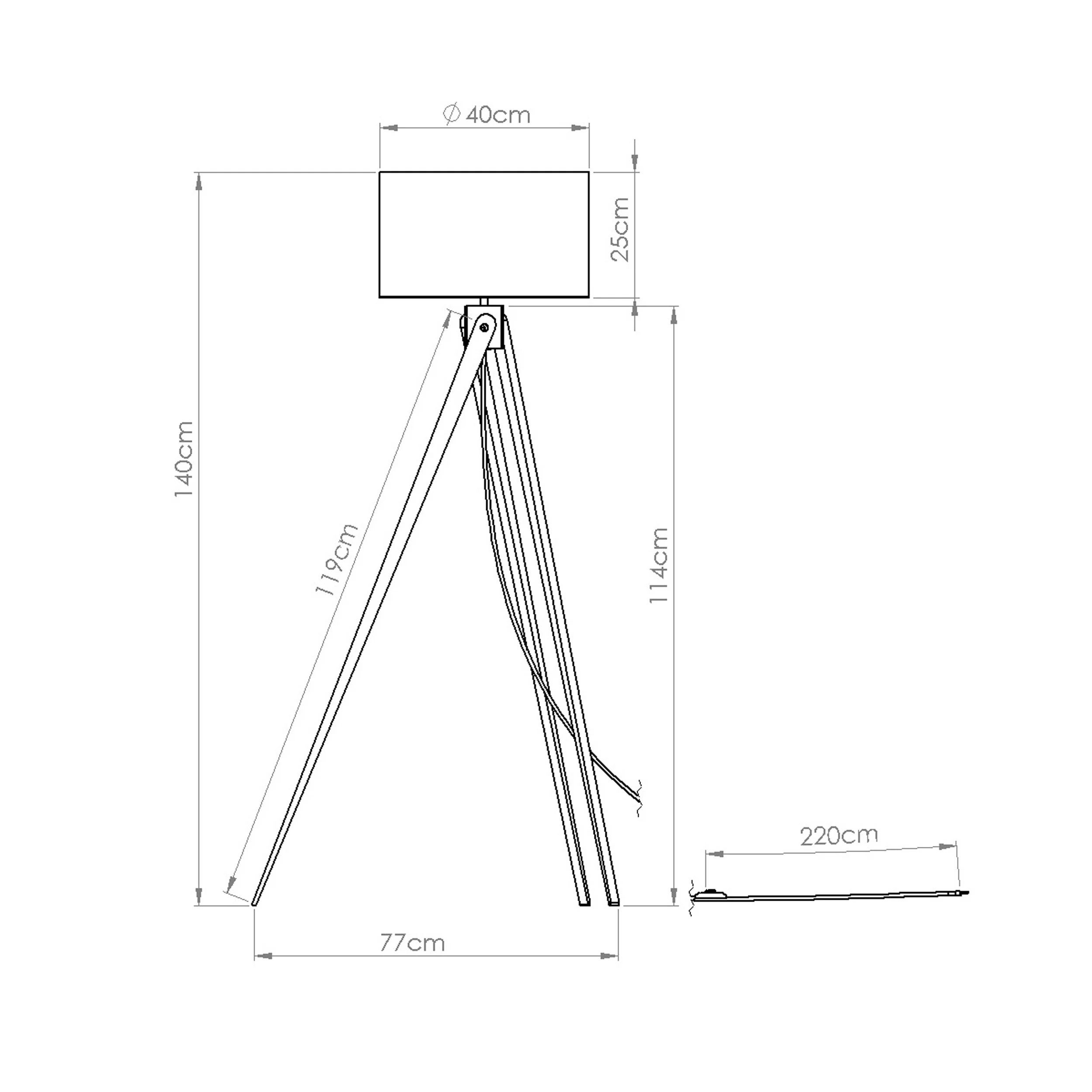 Lampa podłogowa Natt burgund - Image 7