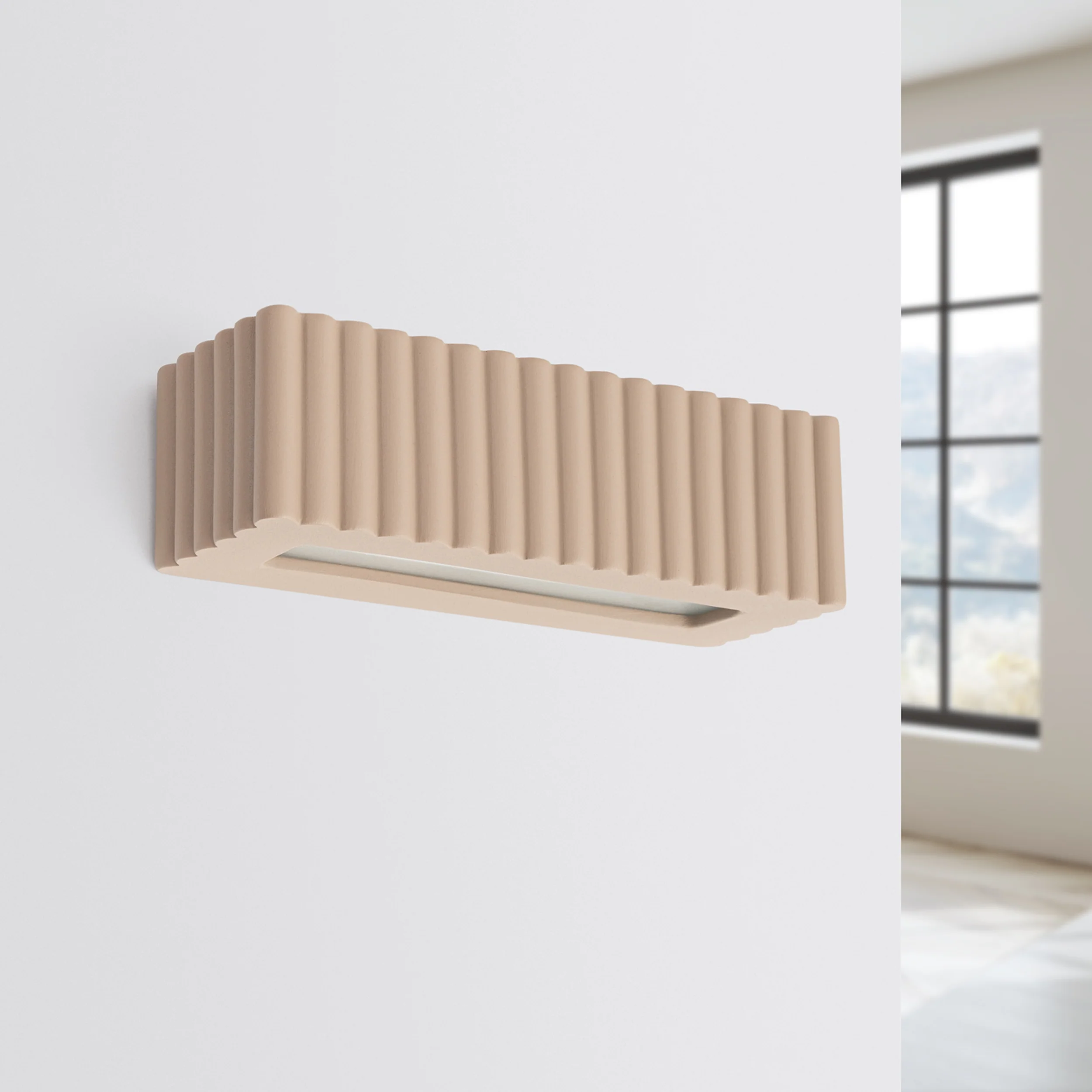 Kinkiet ceramiczny Rigata taupe - Image 2