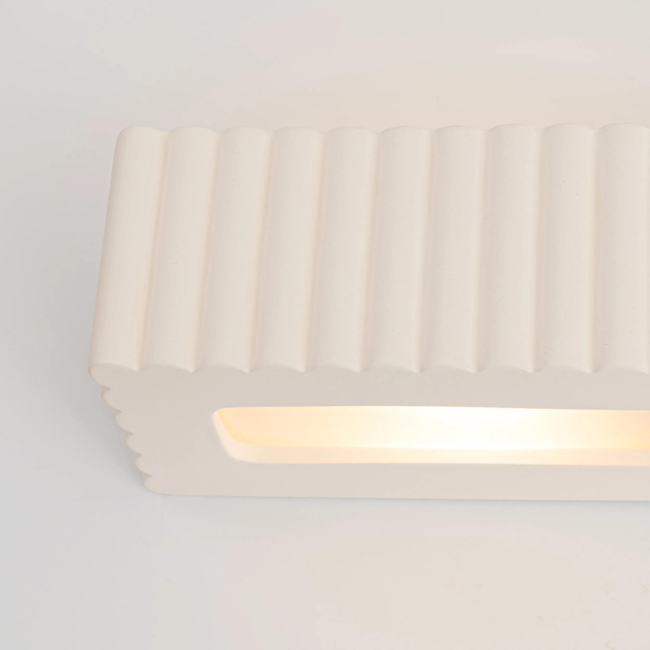 Kinkiet ceramiczny Rigata biały - Image 3