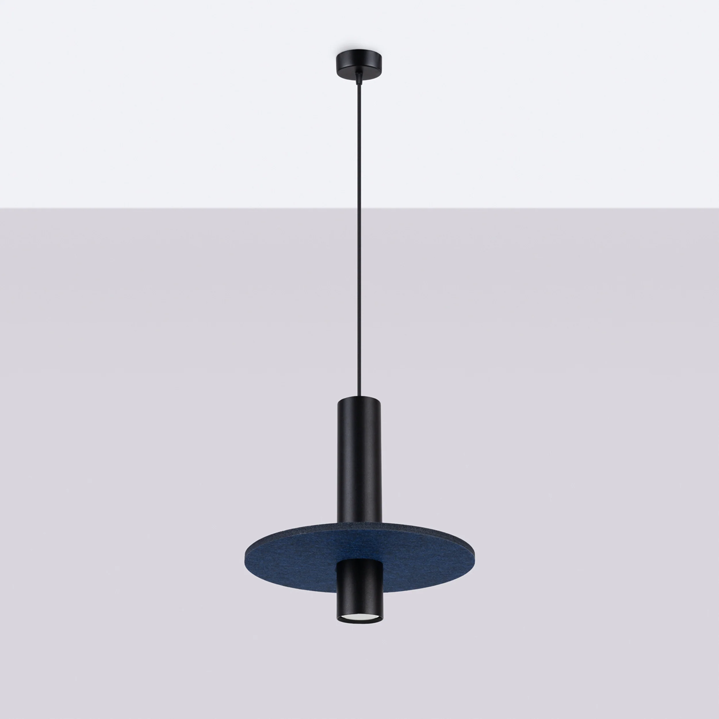 Lampa wisząca Pelta czarna/granatowa - Image 3