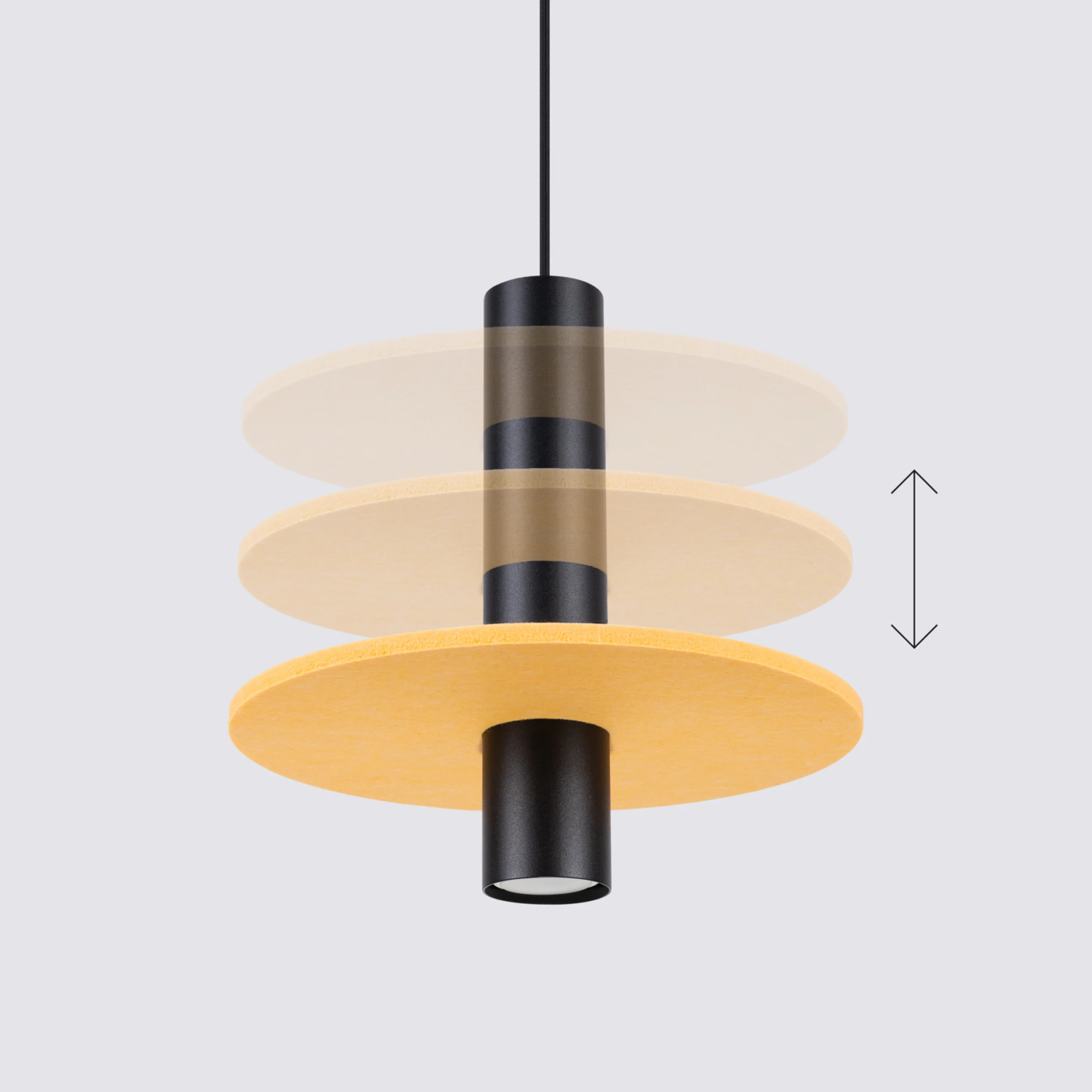 Lampa wisząca Pelta czarna/żółta - Image 8