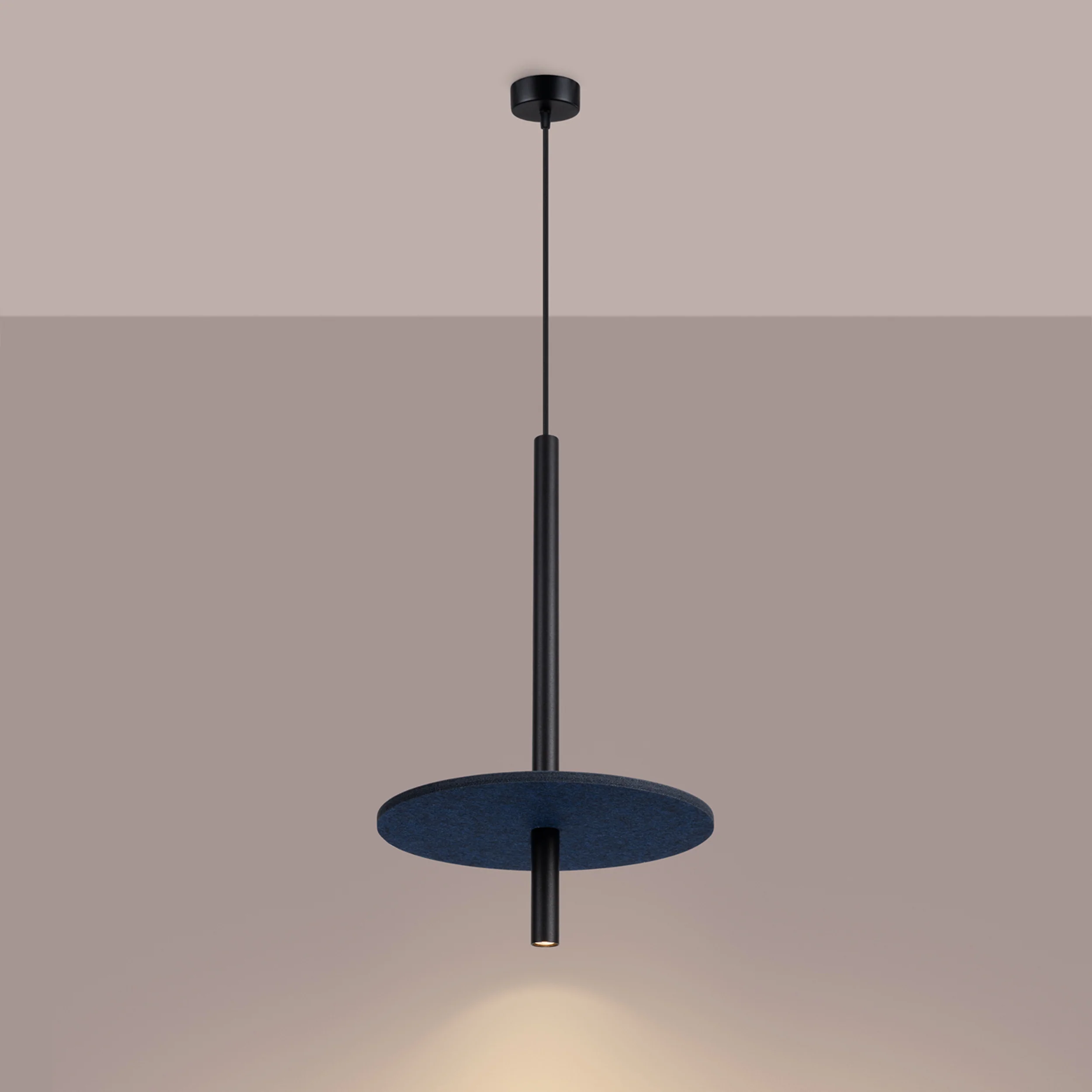 Lampa wisząca Feltro czarna/granatowa - Image 3