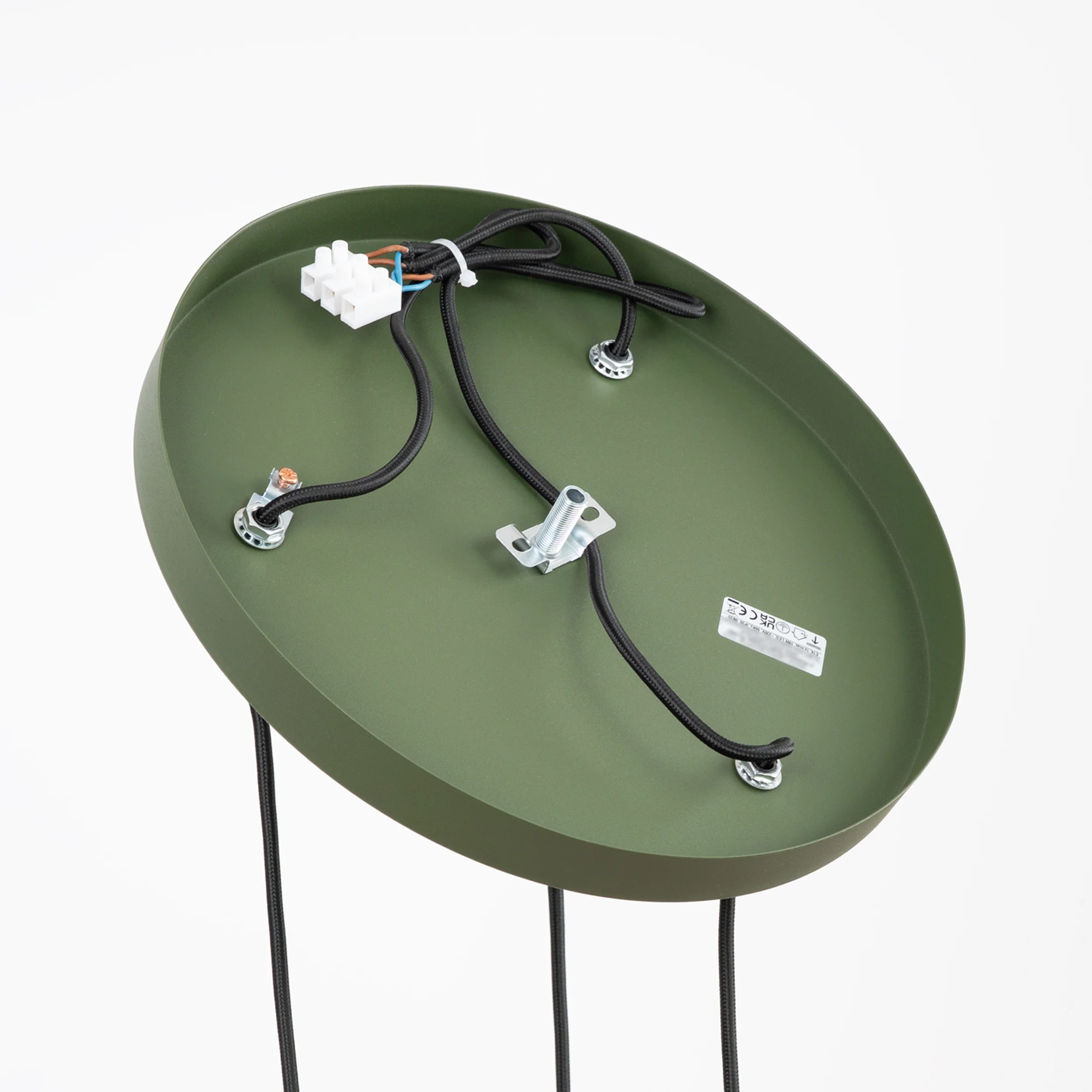 Lampa wisząca Estria x3 beżowa/zielona oliwka - Image 8