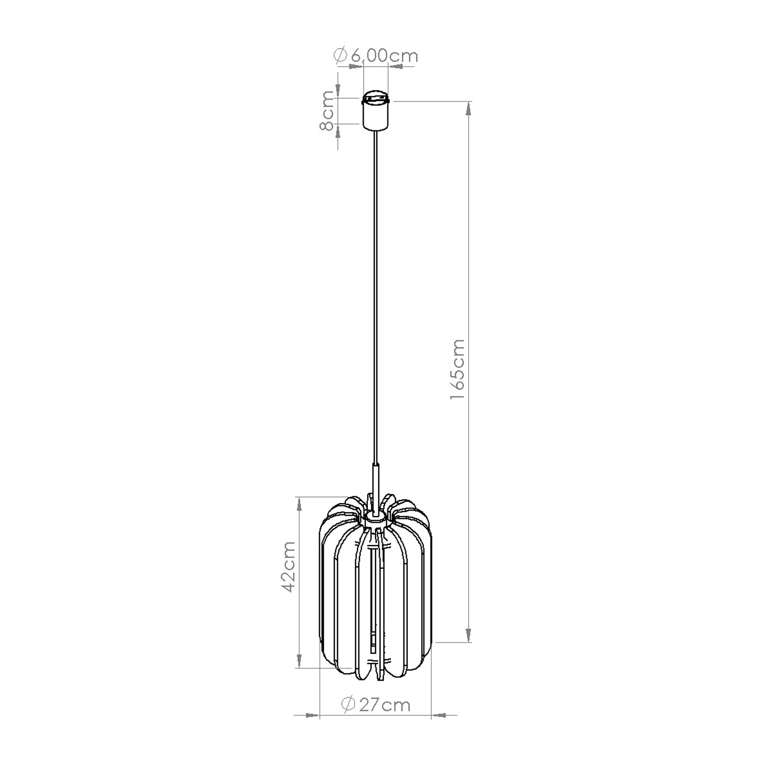 Lampa wisząca z filcu Mula 27 cm beżowa - Image 13