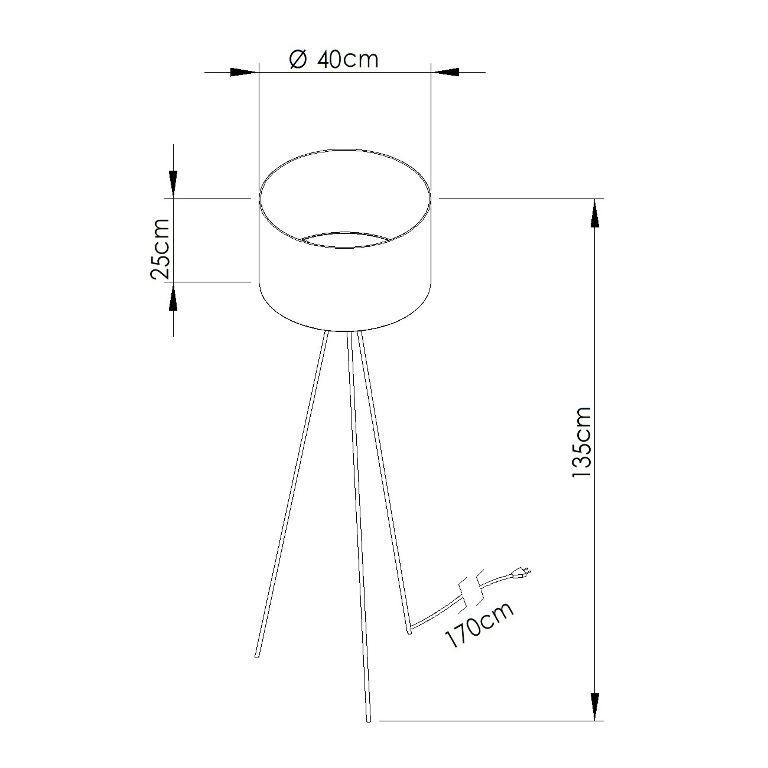 Lampa podłogowa Nevia granat - Image 10