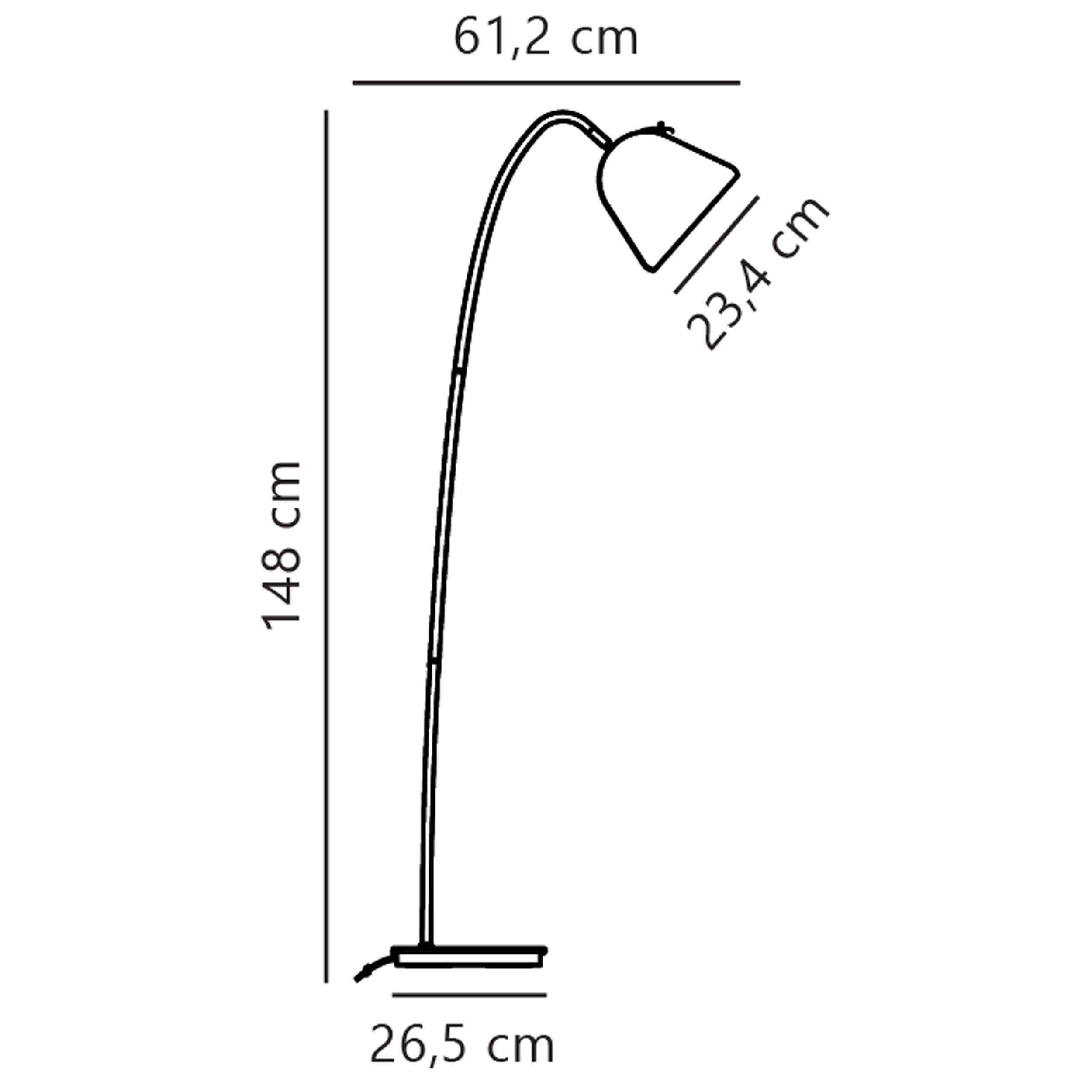 Lampa podłogowa Fleur beżowa - Image 5