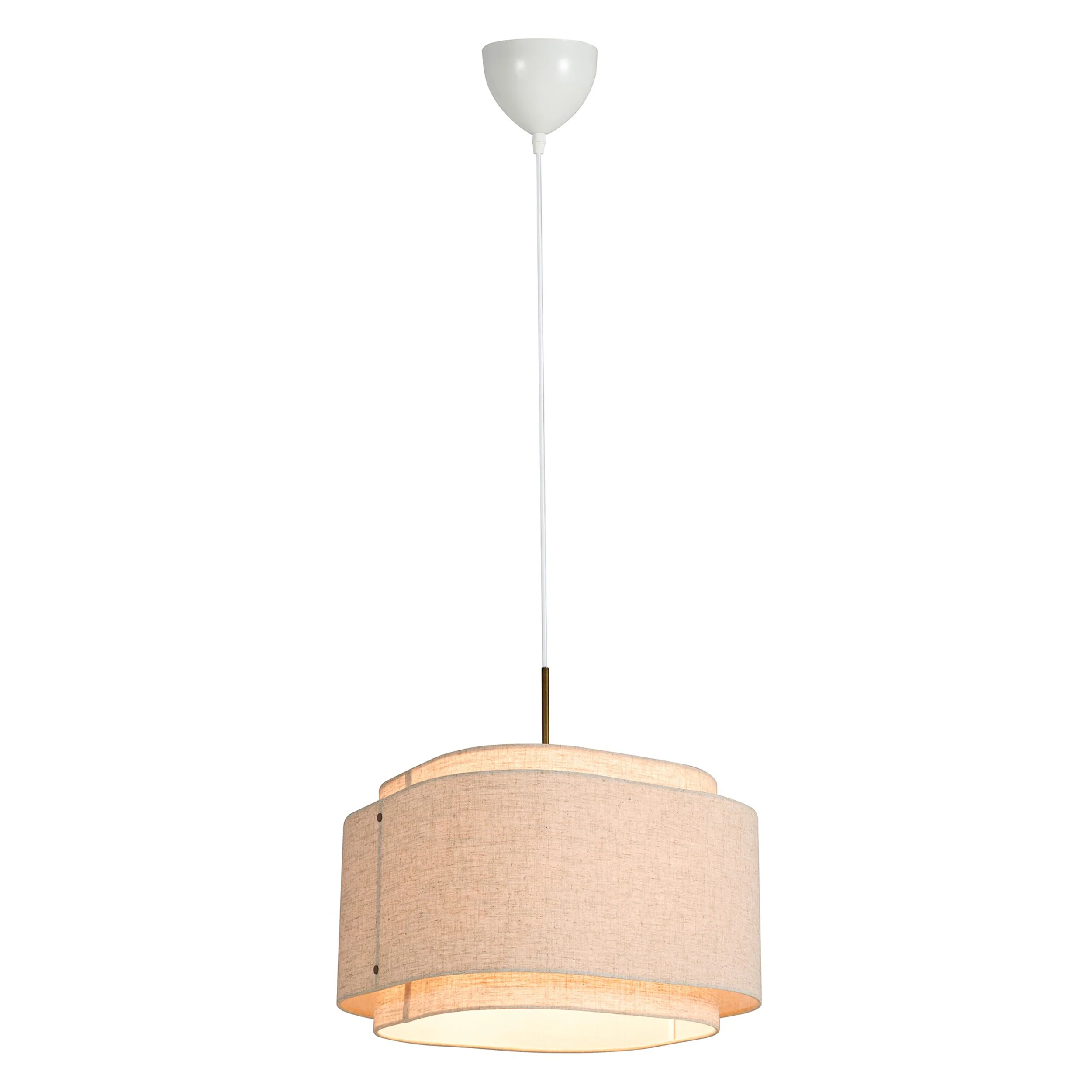 Lampa wisząca Takai z beżowym abażurem - Image 2