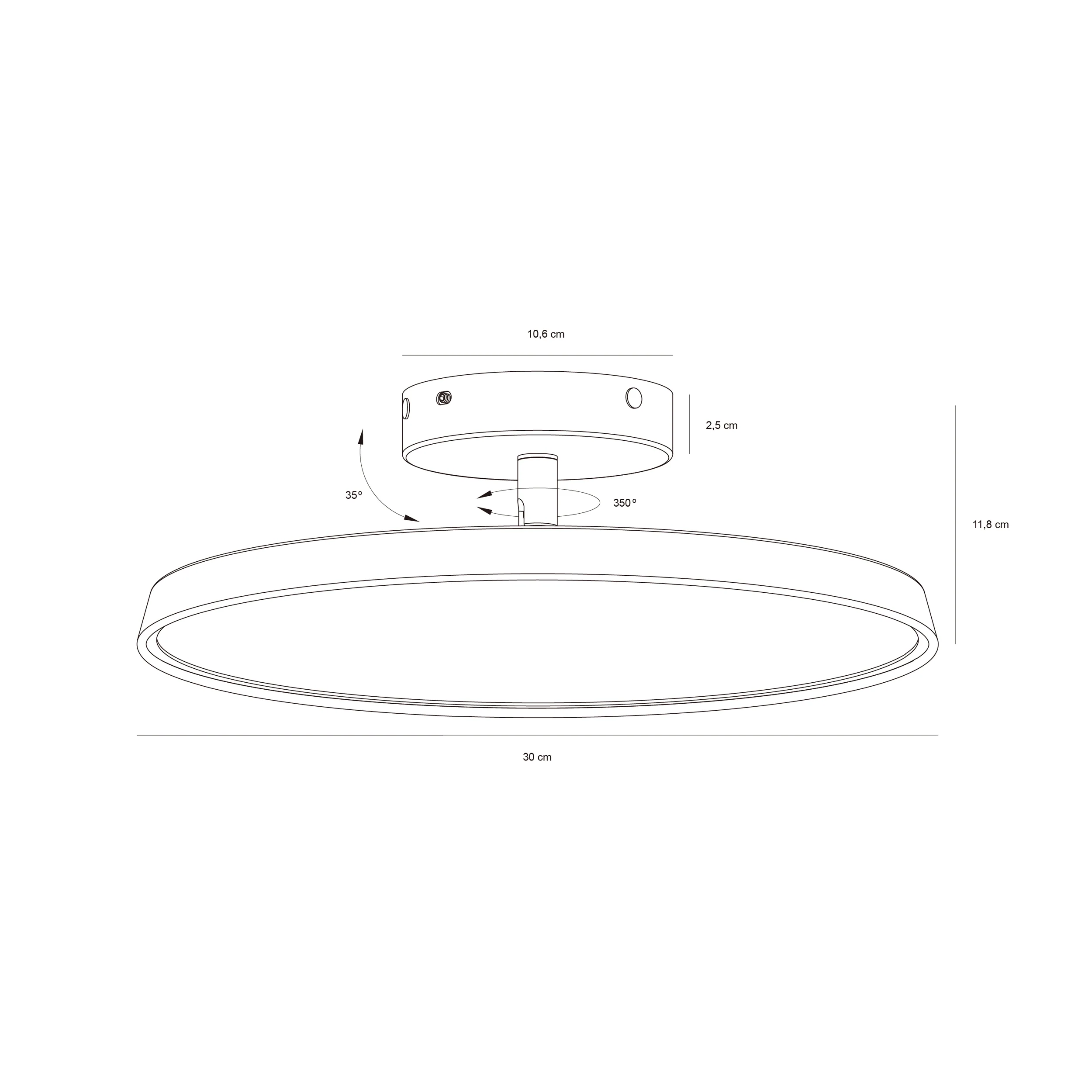Plafon Kaito x2 Pro LED biały - Image 5