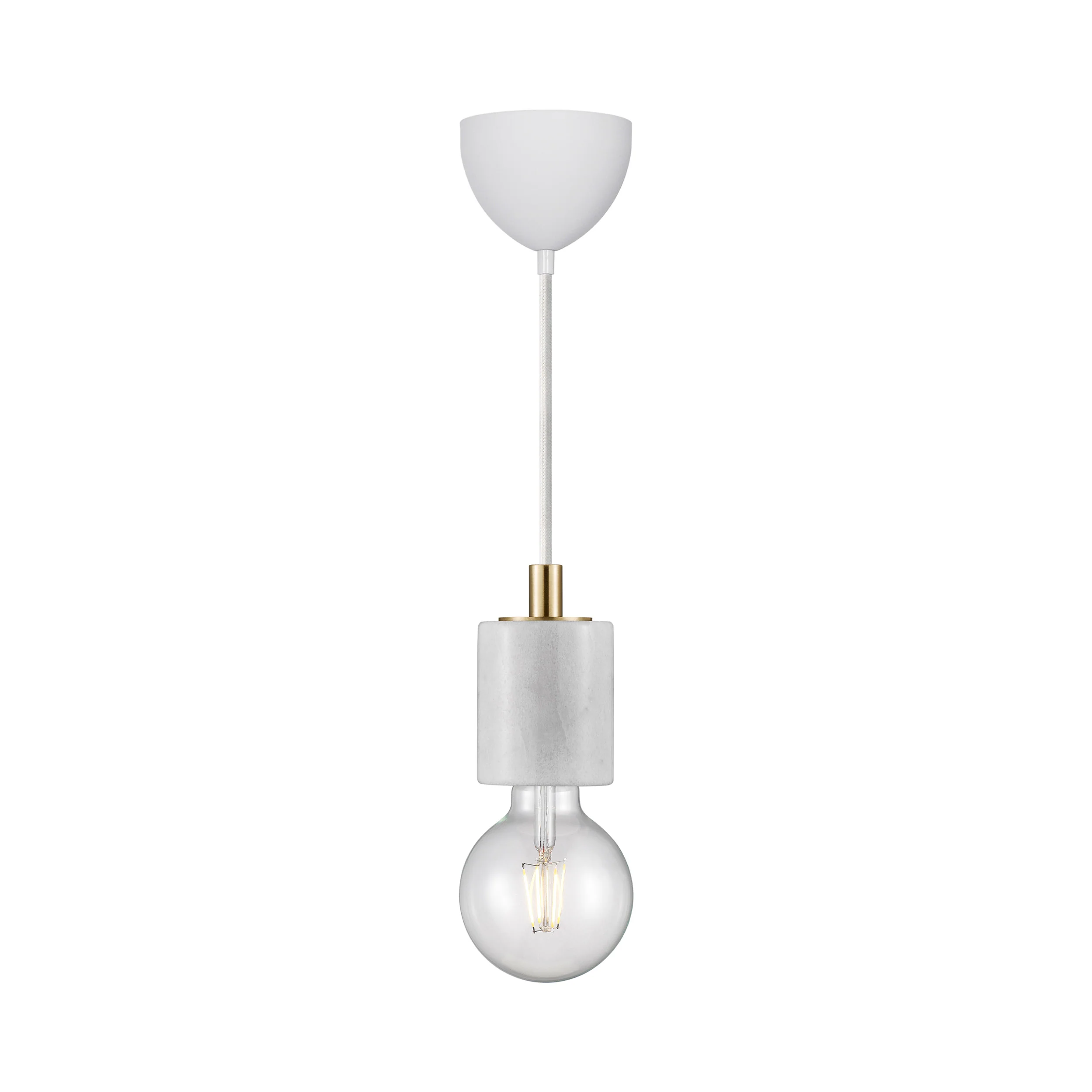 Lampa wisząca Siv biały marmur