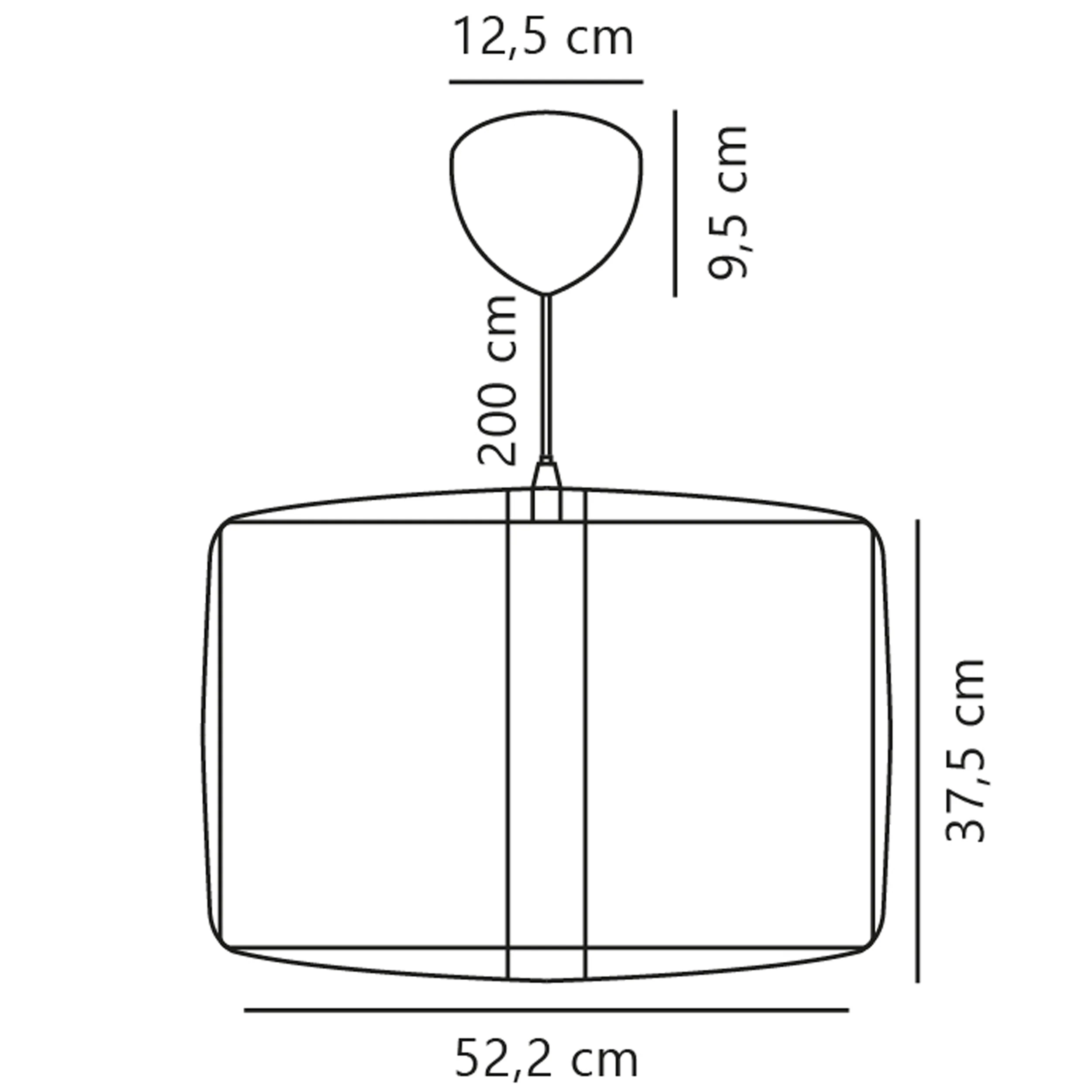 Lampa wisząca Cardine 50 cm czarno-biała - Image 7