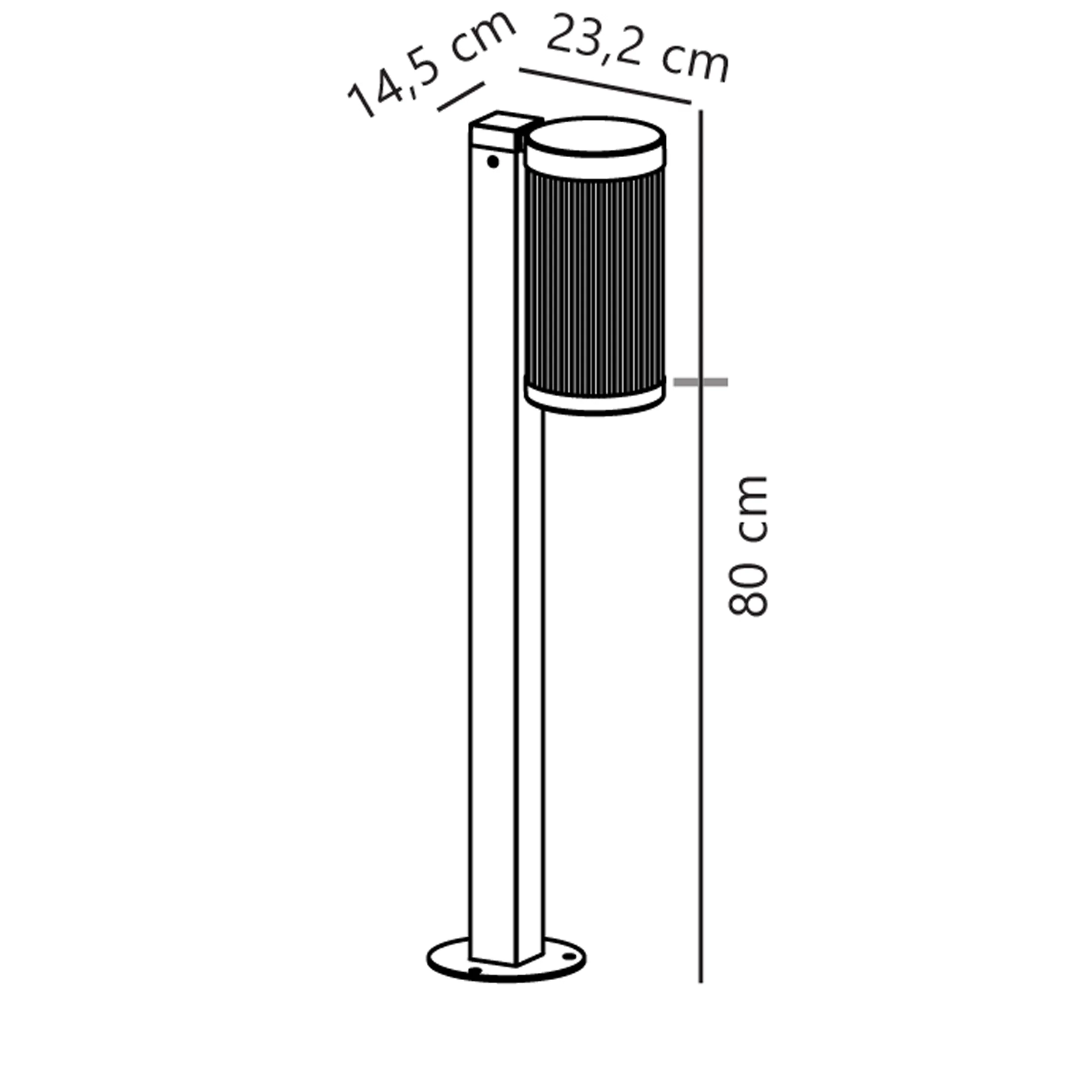 Lampa ogrodowa Coupar czarna IP54 - Image 5