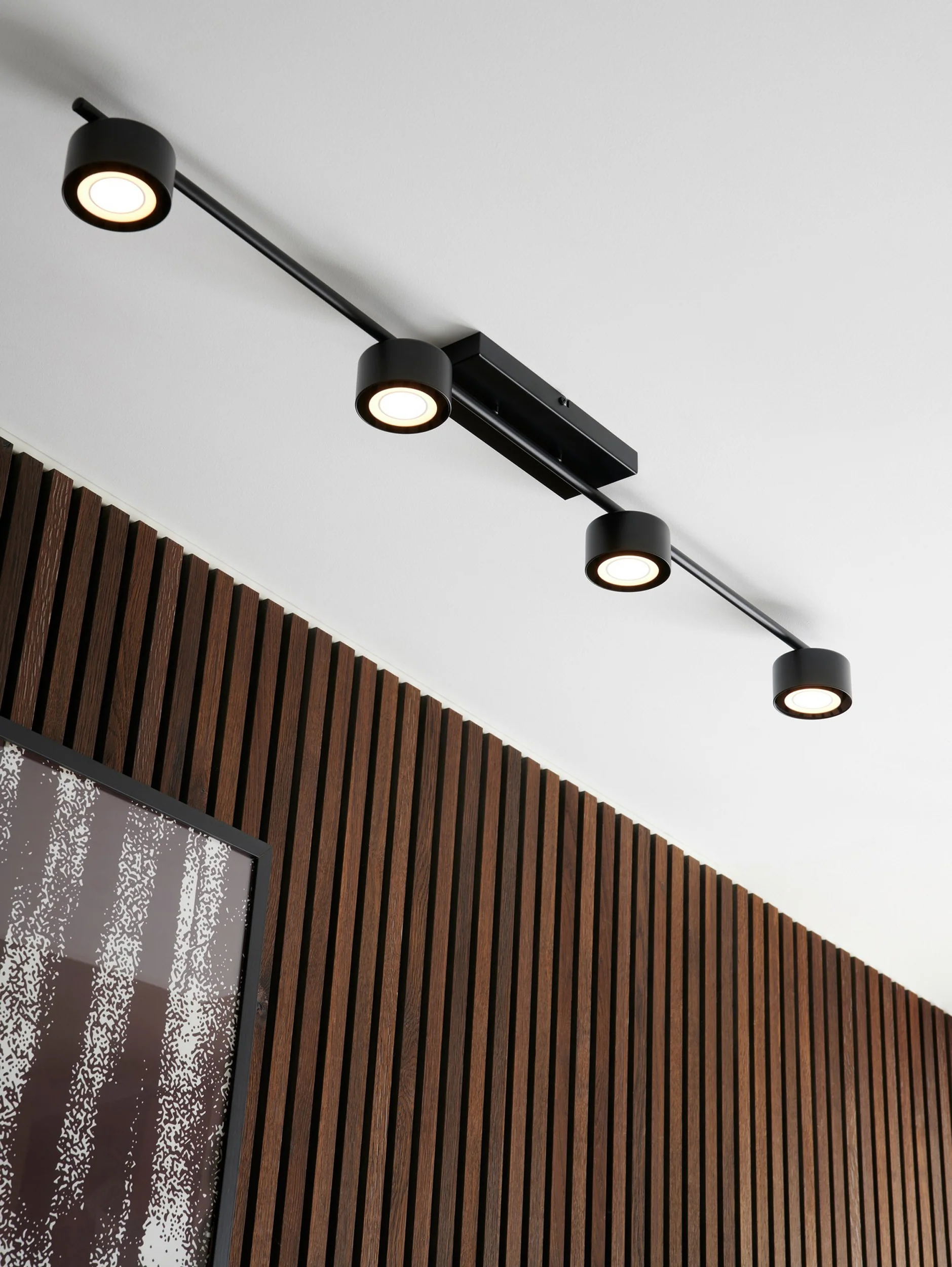 Plafon Clyde LED x4 czarny z funkcją ściemniania - Image 3