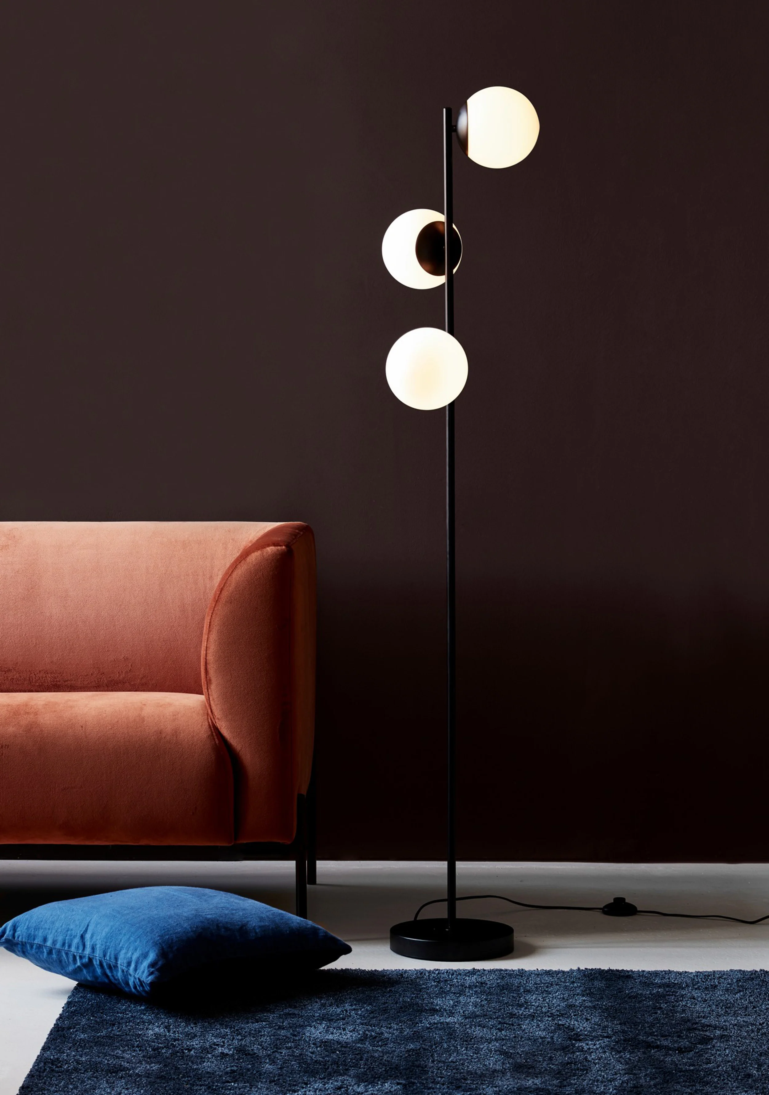Lampa podłogowa Lilly x3 czarna - Image 6