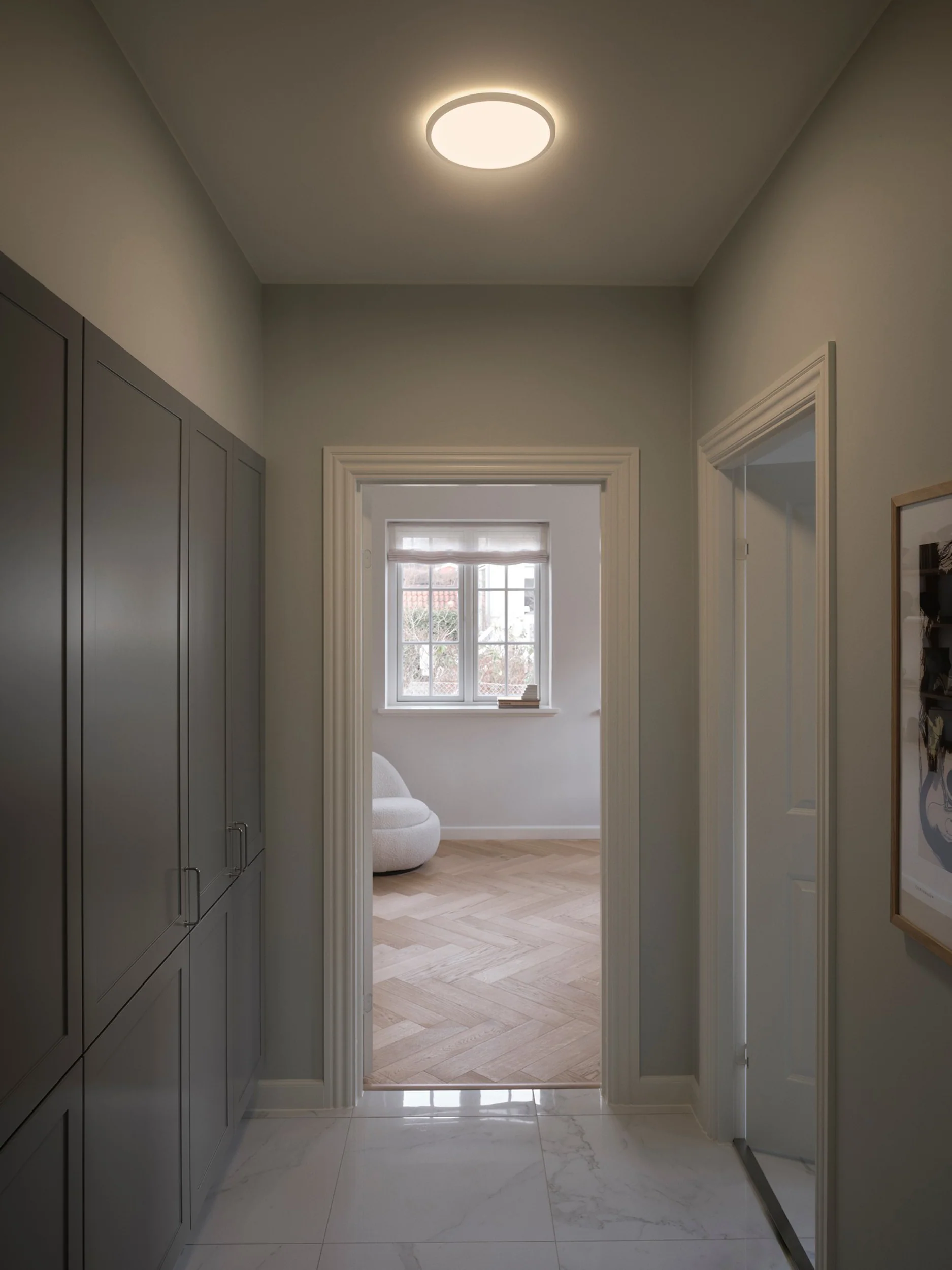 Lampa sufitowa Oja z czujnikiem ruchu 2700k IP54 - Image 2