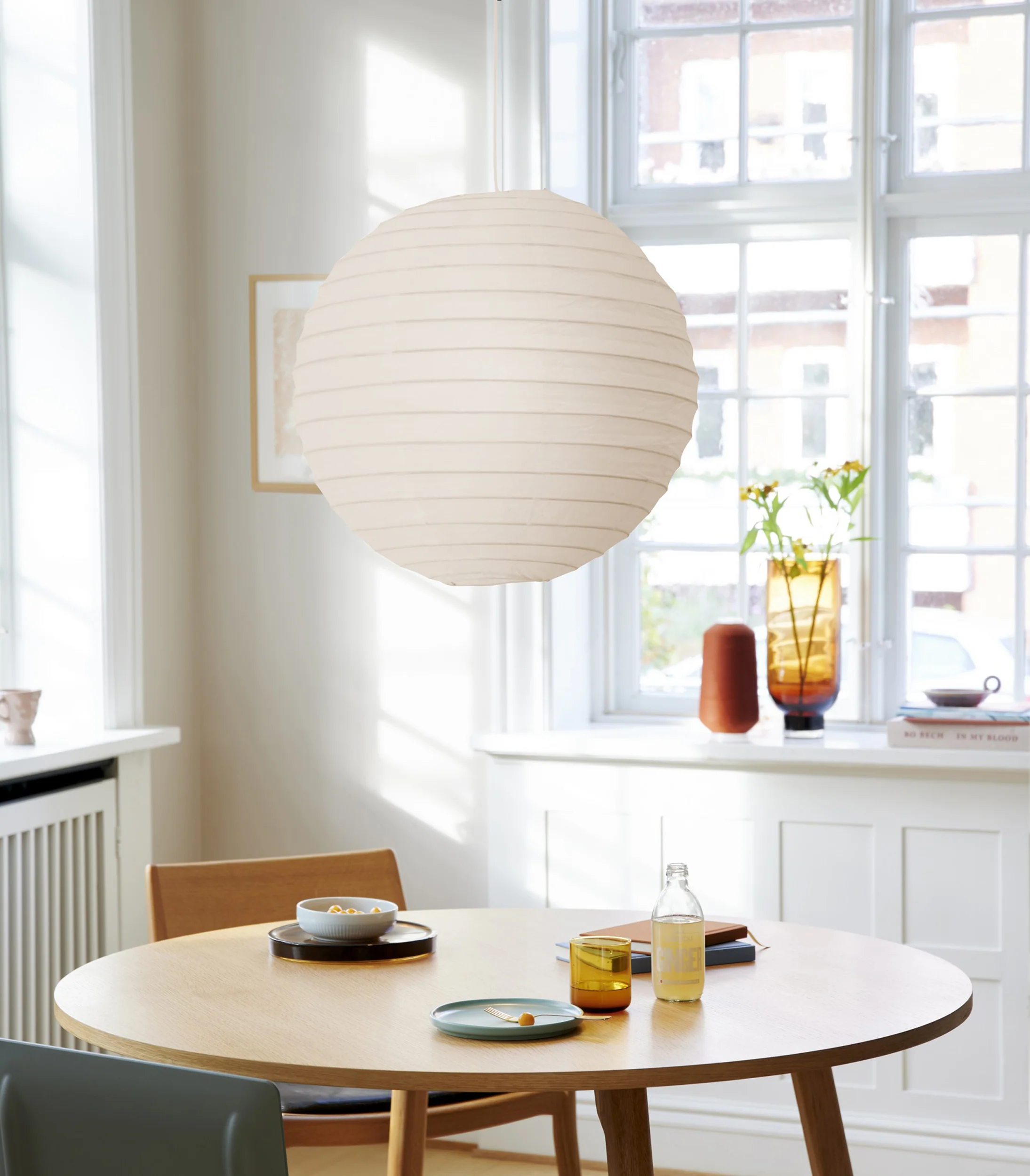 Lampa wisząca Riso 48 cm biała - Image 2