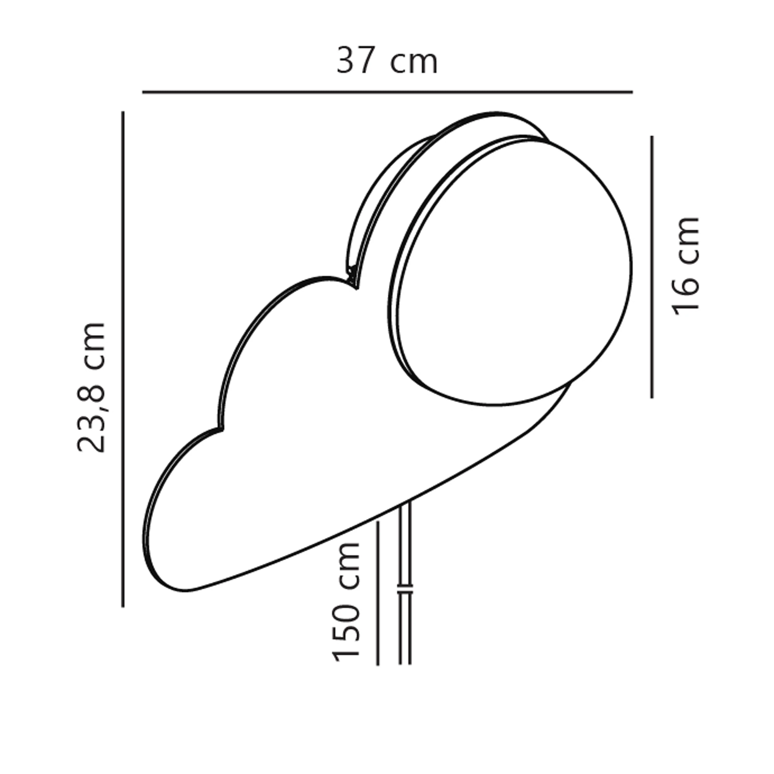 Kinkiet ścienny Skyku Cloud biały - Image 9