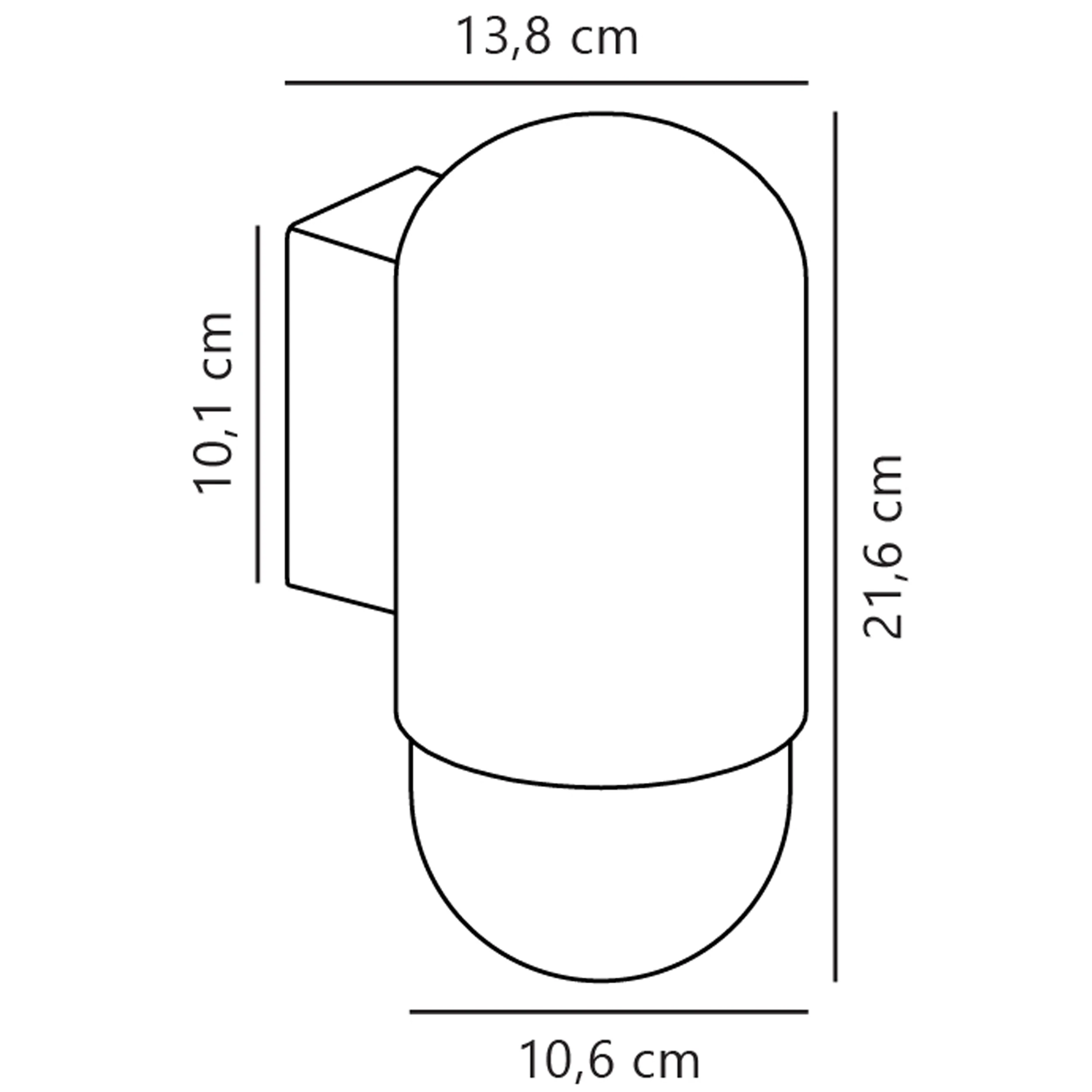 Kinkiet zewnętrzny Heka kremowy IP54 - Image 3