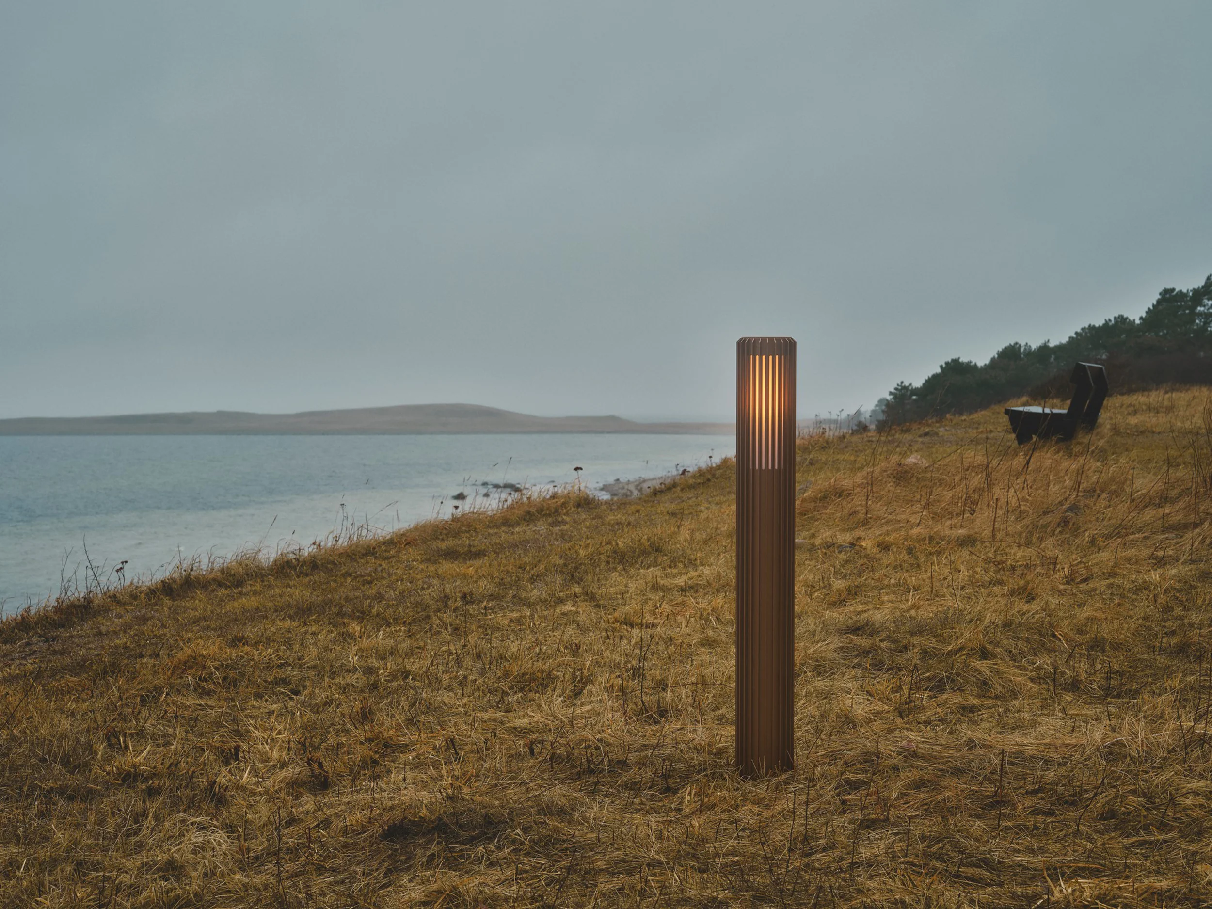 Lampa ogrodowa Aludra 95 cm brązowa IP44 - Image 2
