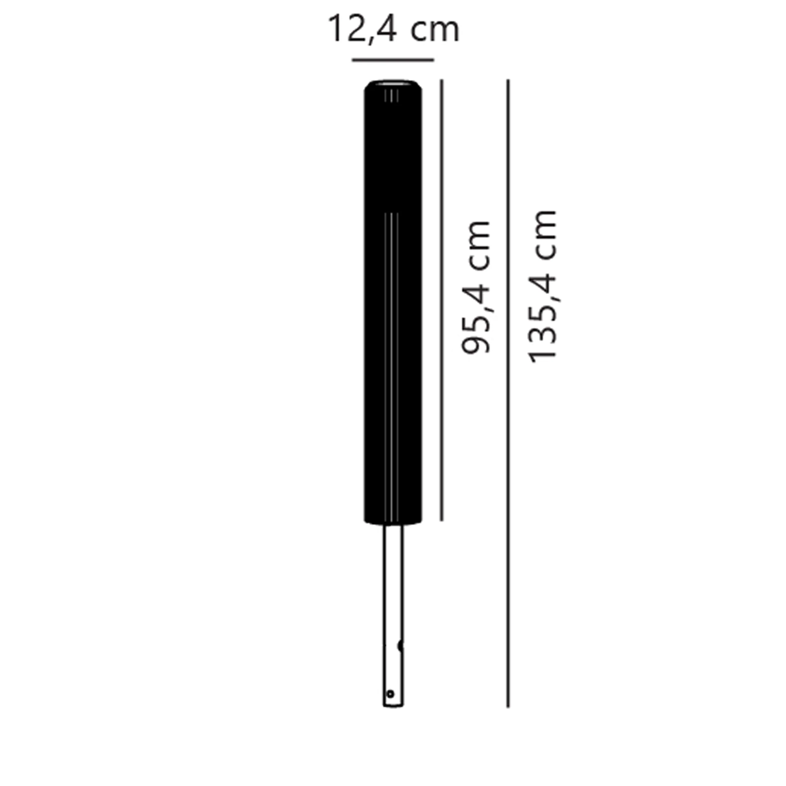 Lampa ogrodowa Aludra 95 cm brązowa IP44 - Image 3