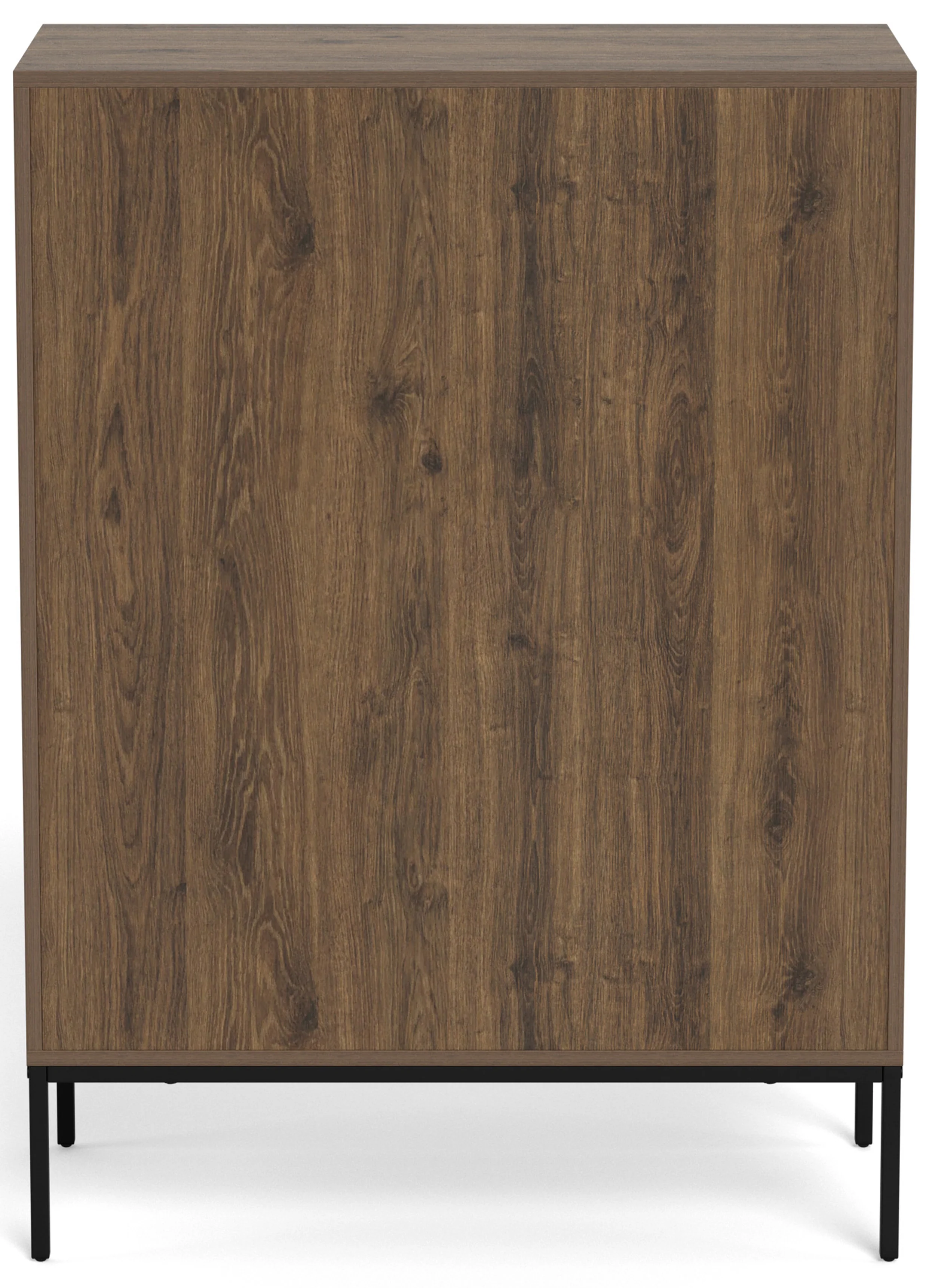 Komoda Palmdale z trzema szufladami 80 cm dąb palony - Image 7