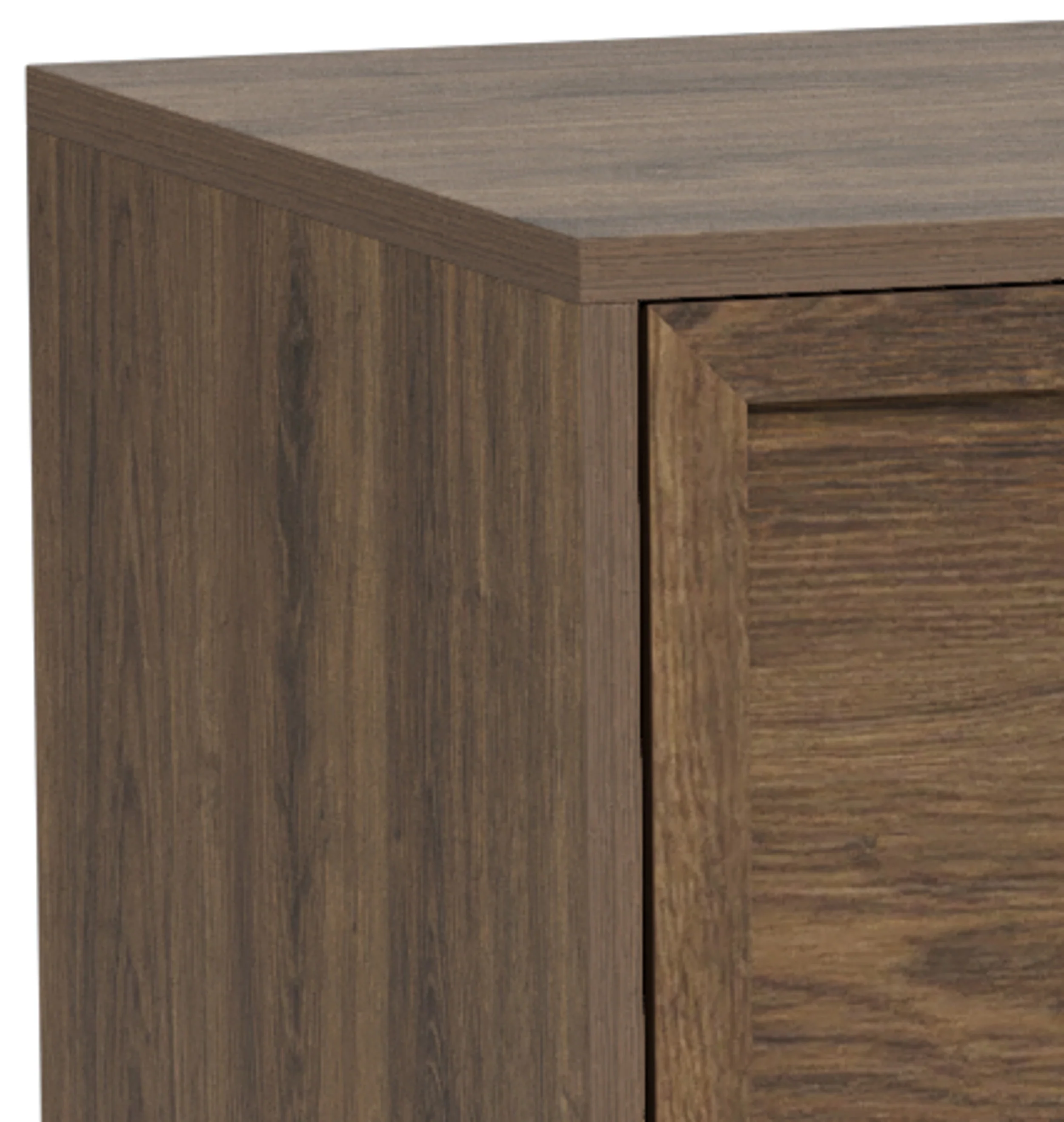 Komoda Palmdale z trzema szufladami 80 cm dąb palony - Image 9