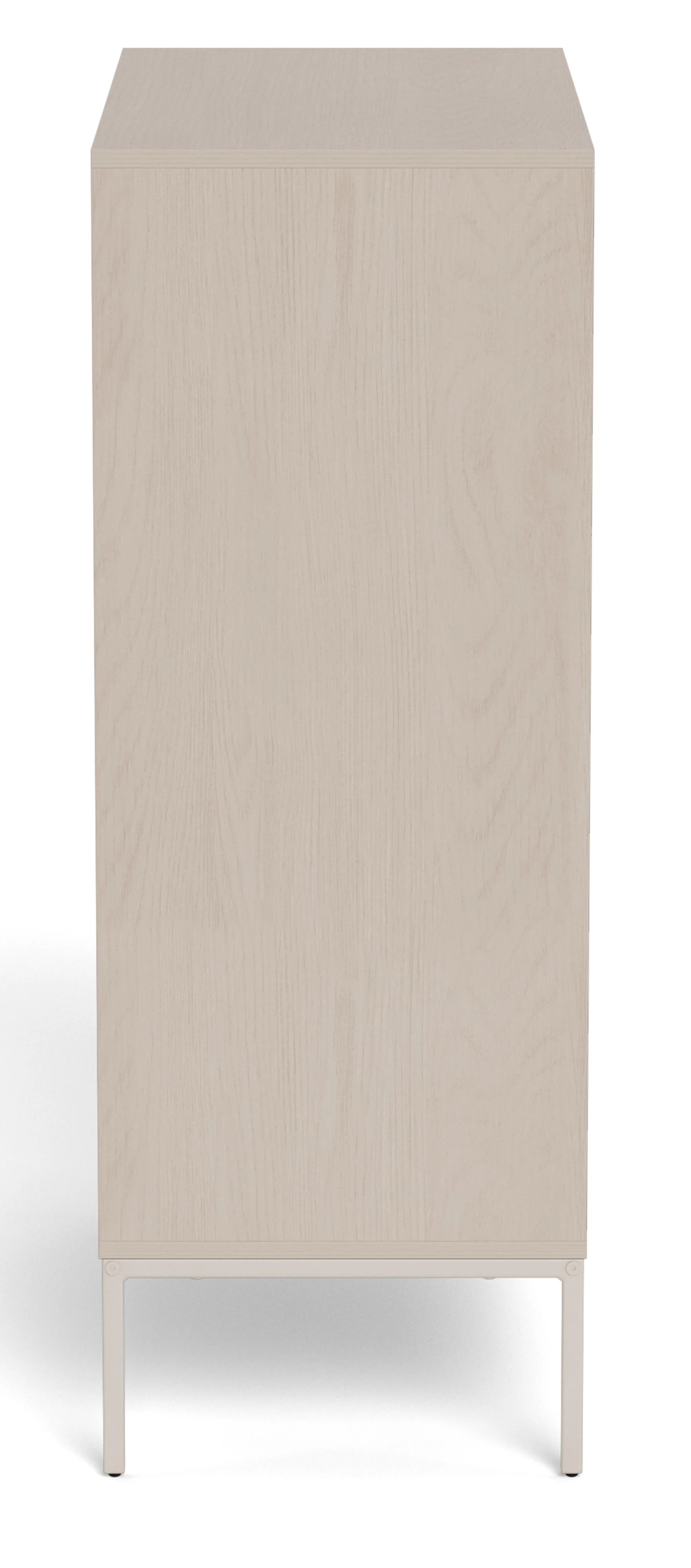 Komoda Palmdale z trzema szufladami 80 cm dąb bielony - Image 5