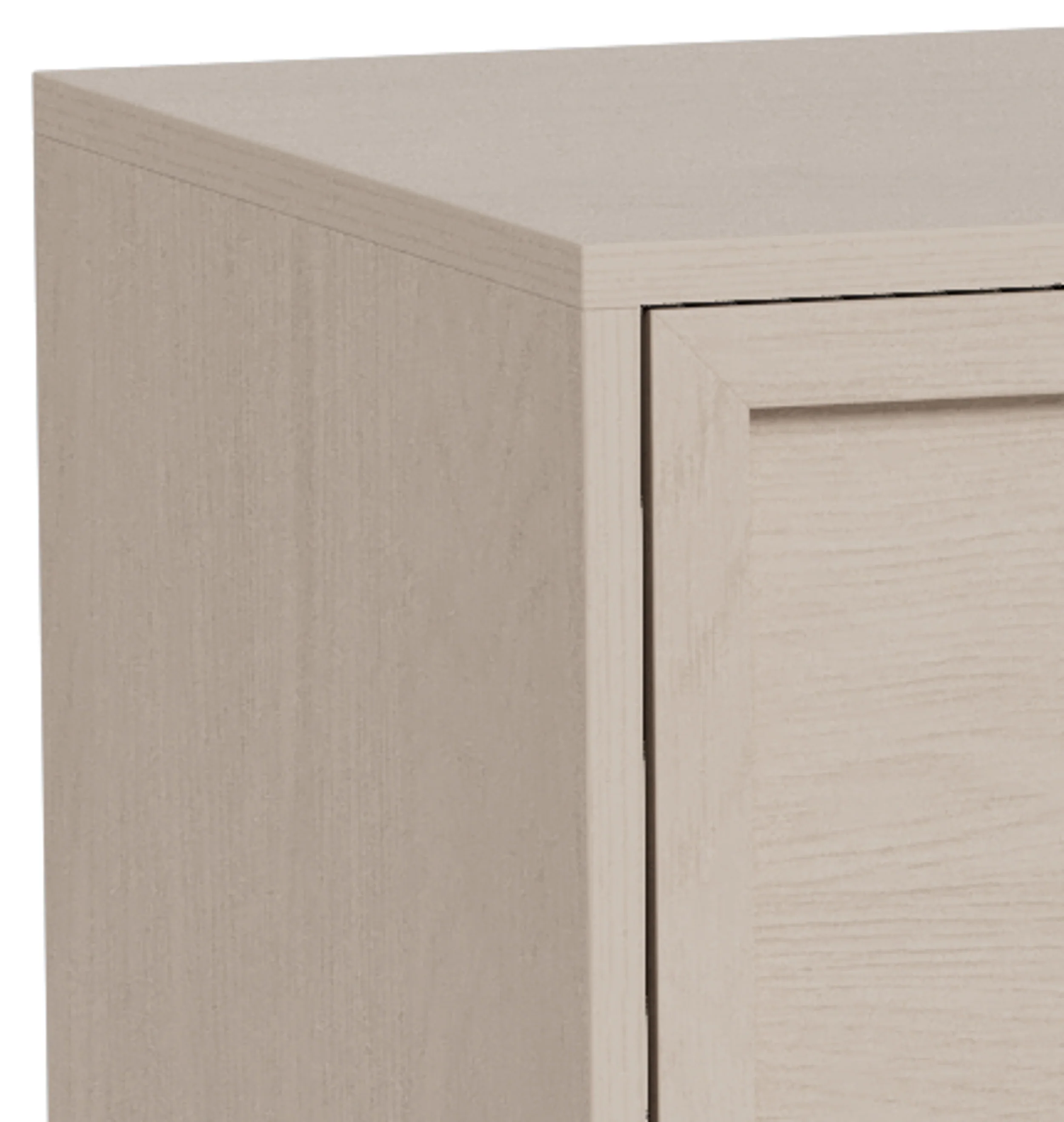 Komoda Palmdale z trzema szufladami 80 cm dąb bielony - Image 8