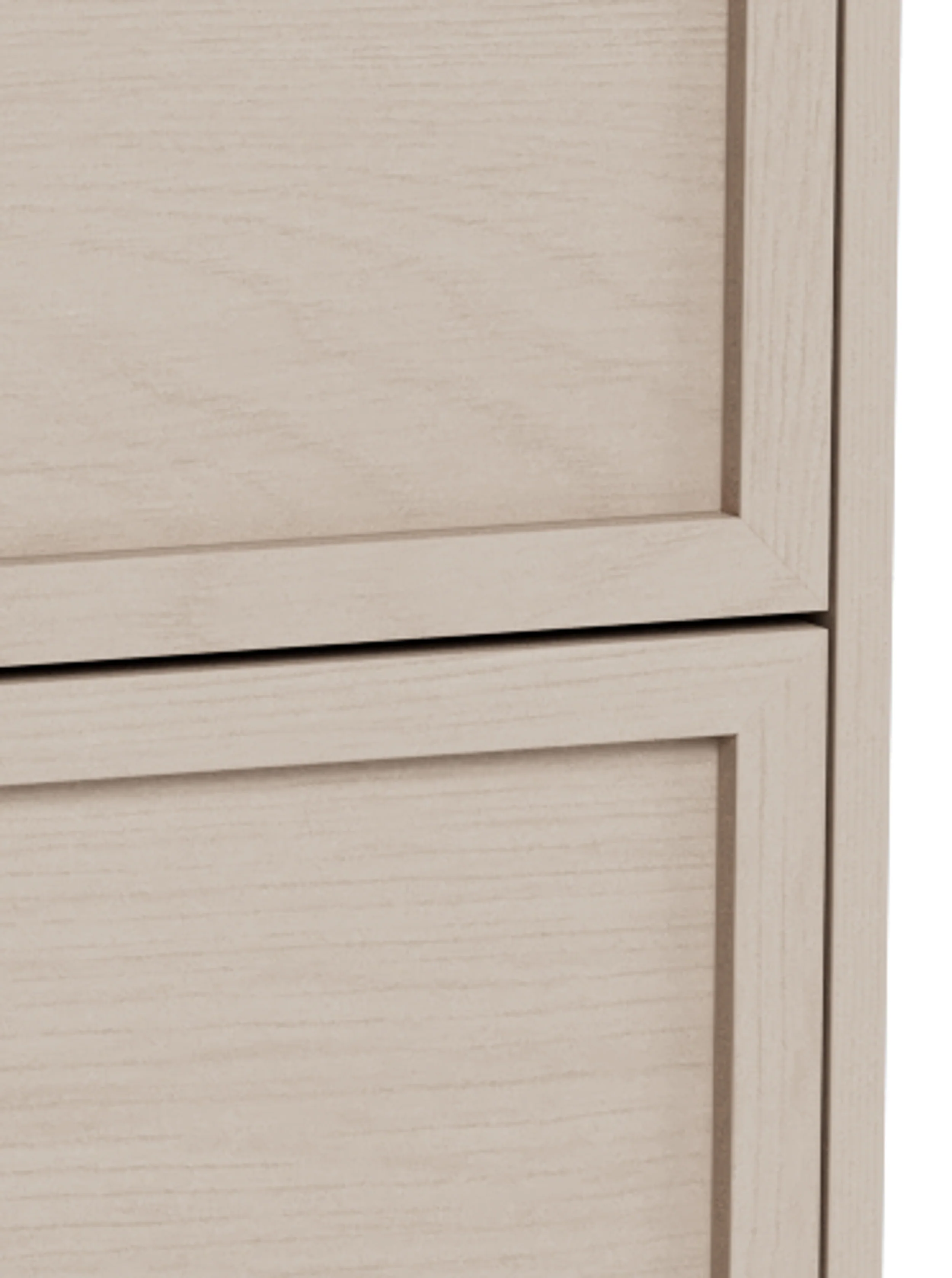 Komoda Palmdale z trzema szufladami 80 cm dąb bielony - Image 9