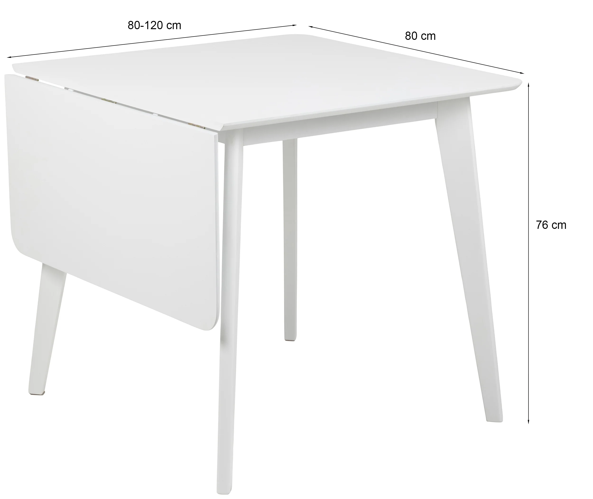 Stół do jadalni rozkładany Gemirro 80-120x80 cm dąb czarny fornir - Image 12