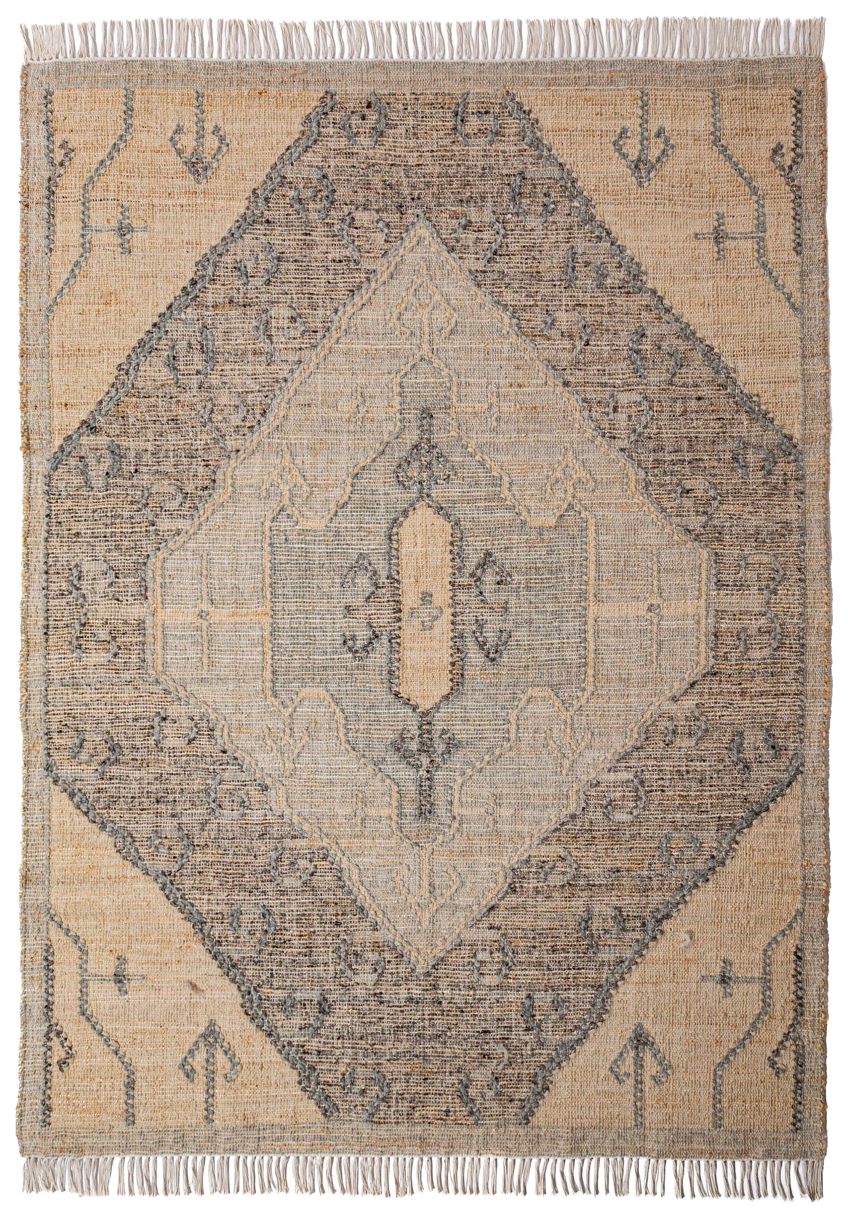 Dywan z wełną i jutą Tierra Vintage 160x230 cm beżowy