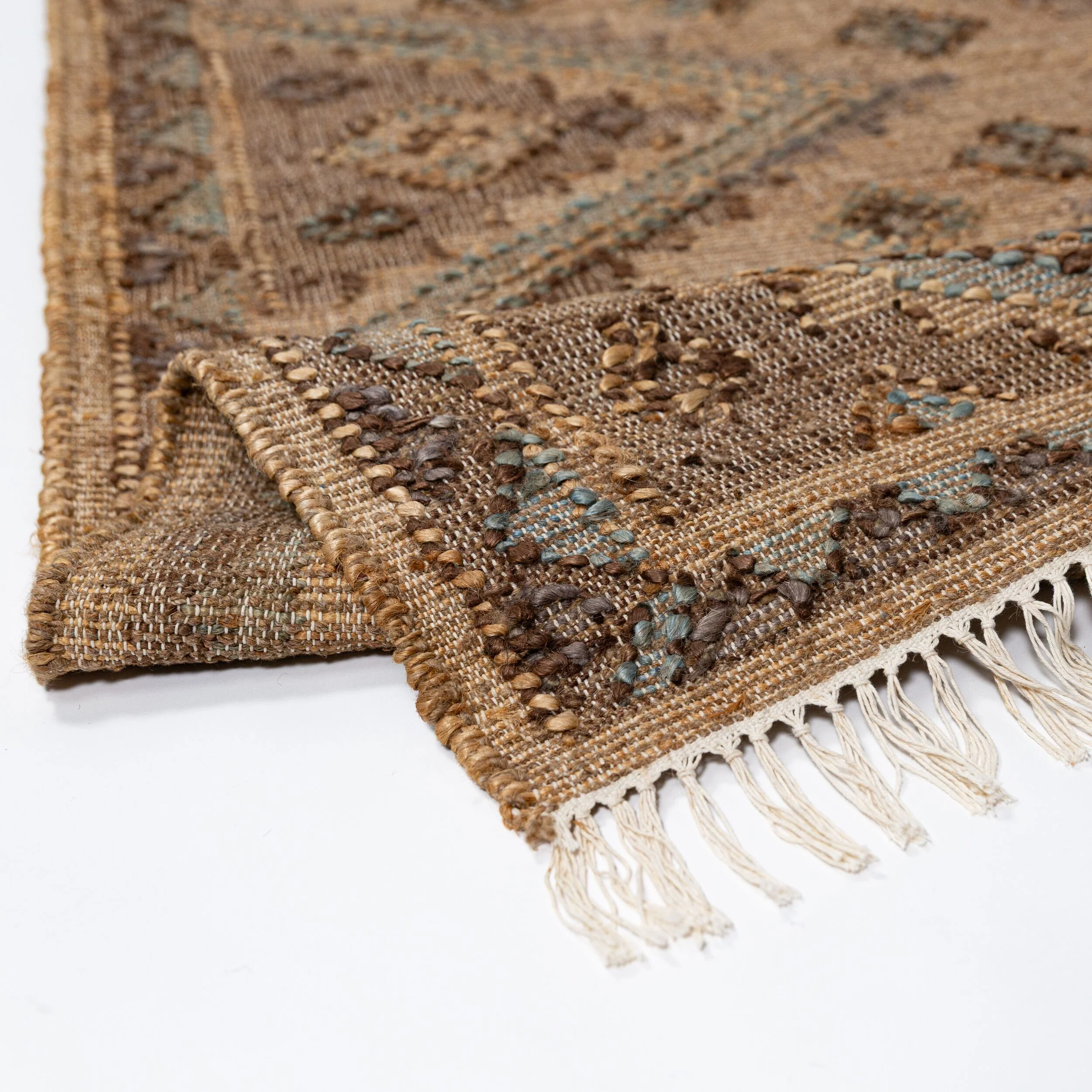 Dywan z wełną i jutą Orin Vintage 200x290 cm beżowy - Image 5
