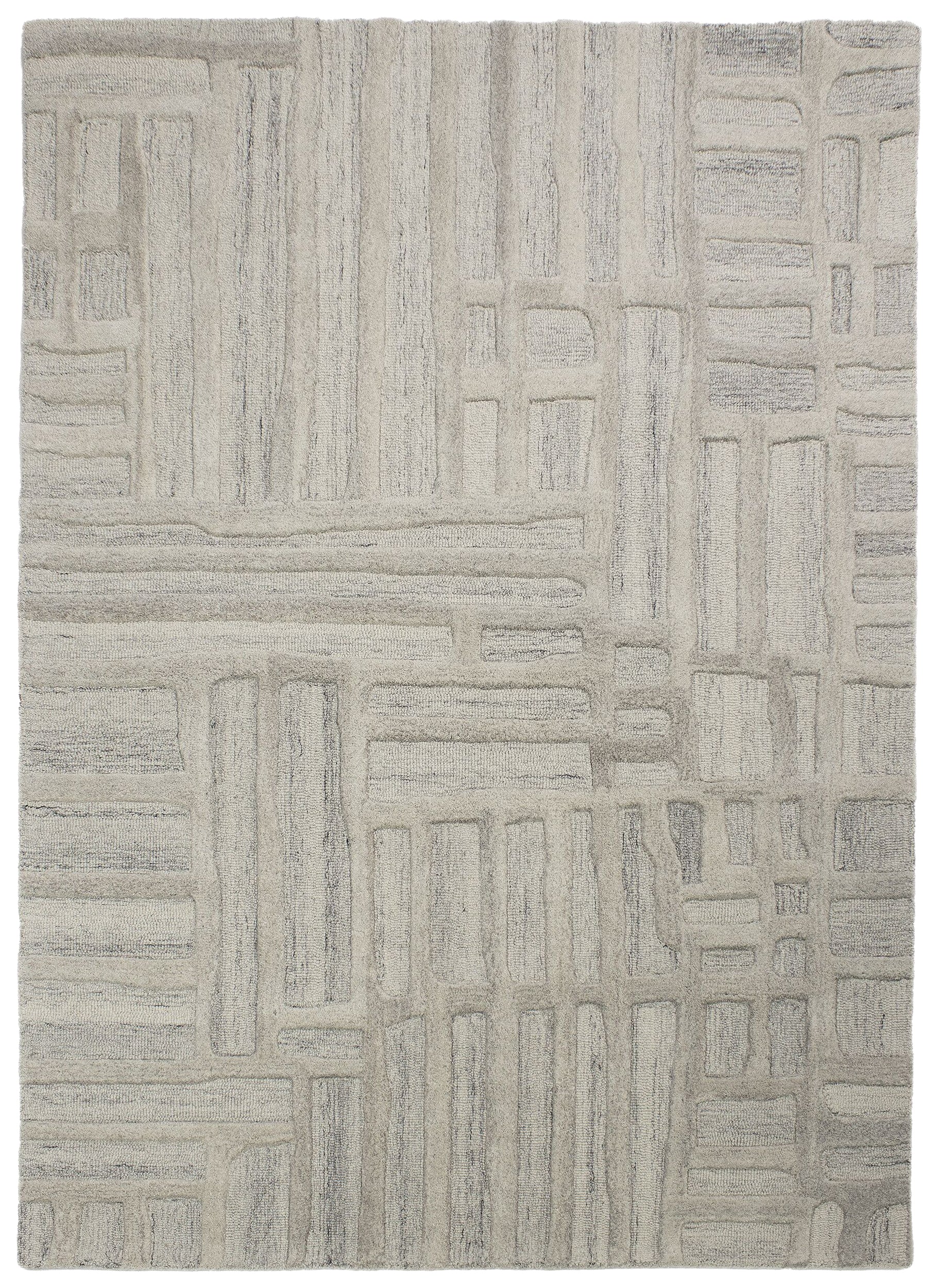 Dywan wełniany ręcznie wykonany Elva 140x200 cm beżowy