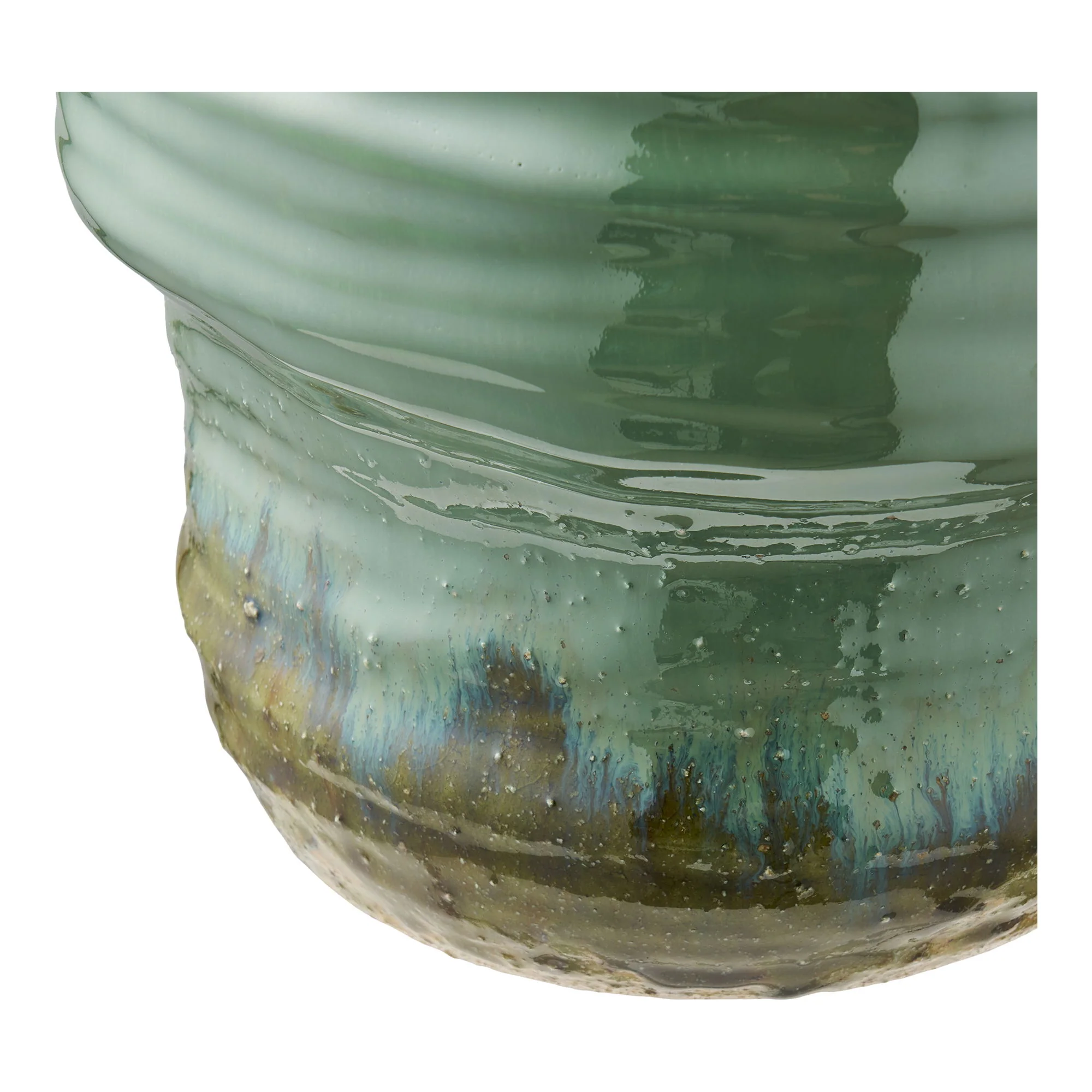 Wazon ceramiczny Uvesine ø22x34,5 cm zielony - Image 6