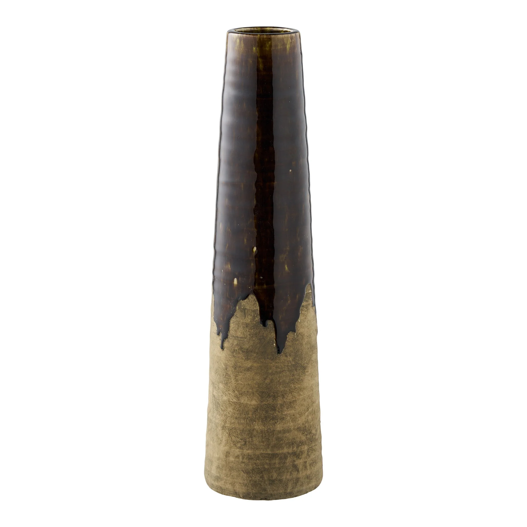 Wazon ceramiczny Koves ø12,5x48 cm brązowy