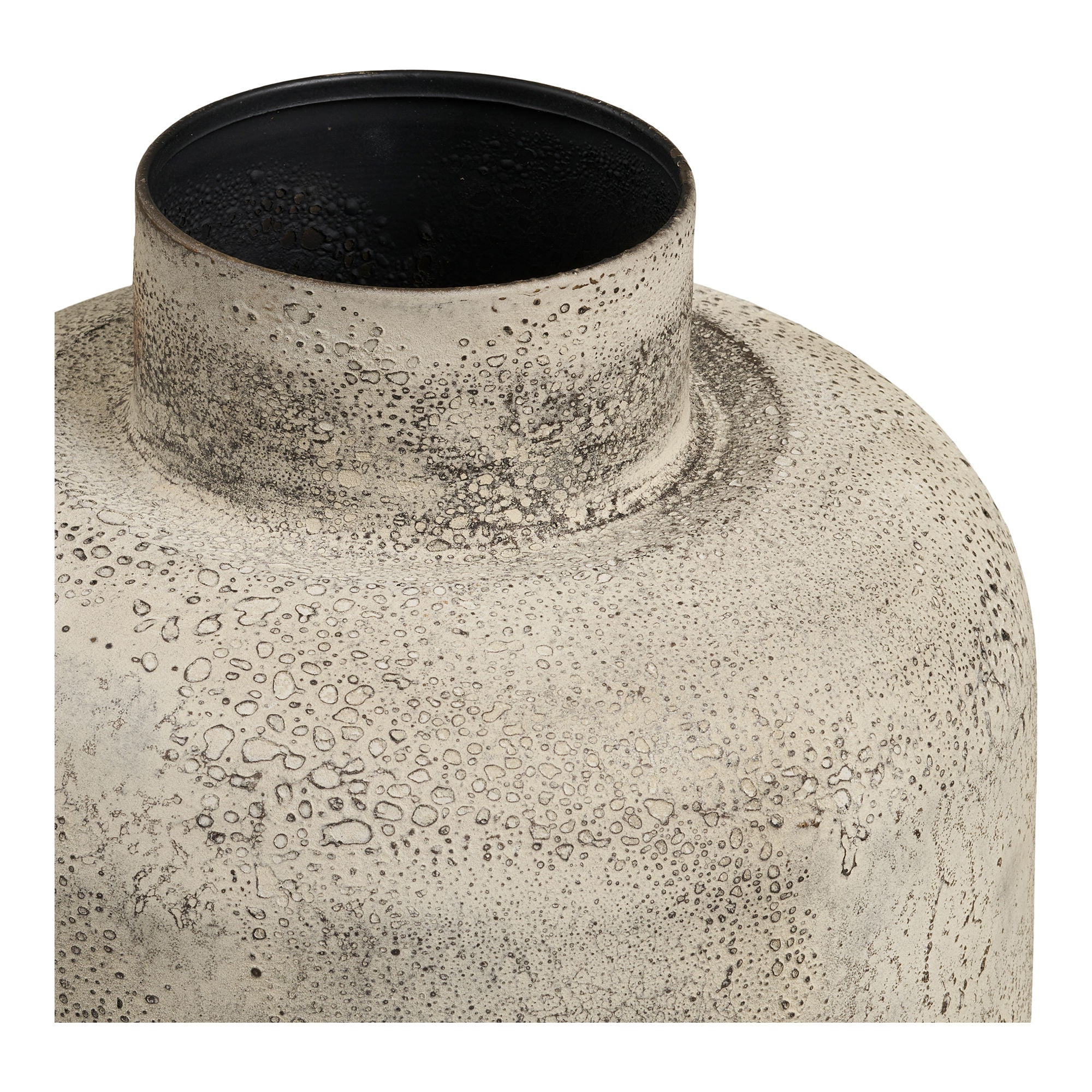Doniczka dekoracyjna Hou ø24x60,5 cm metalowa beżowa - Image 4