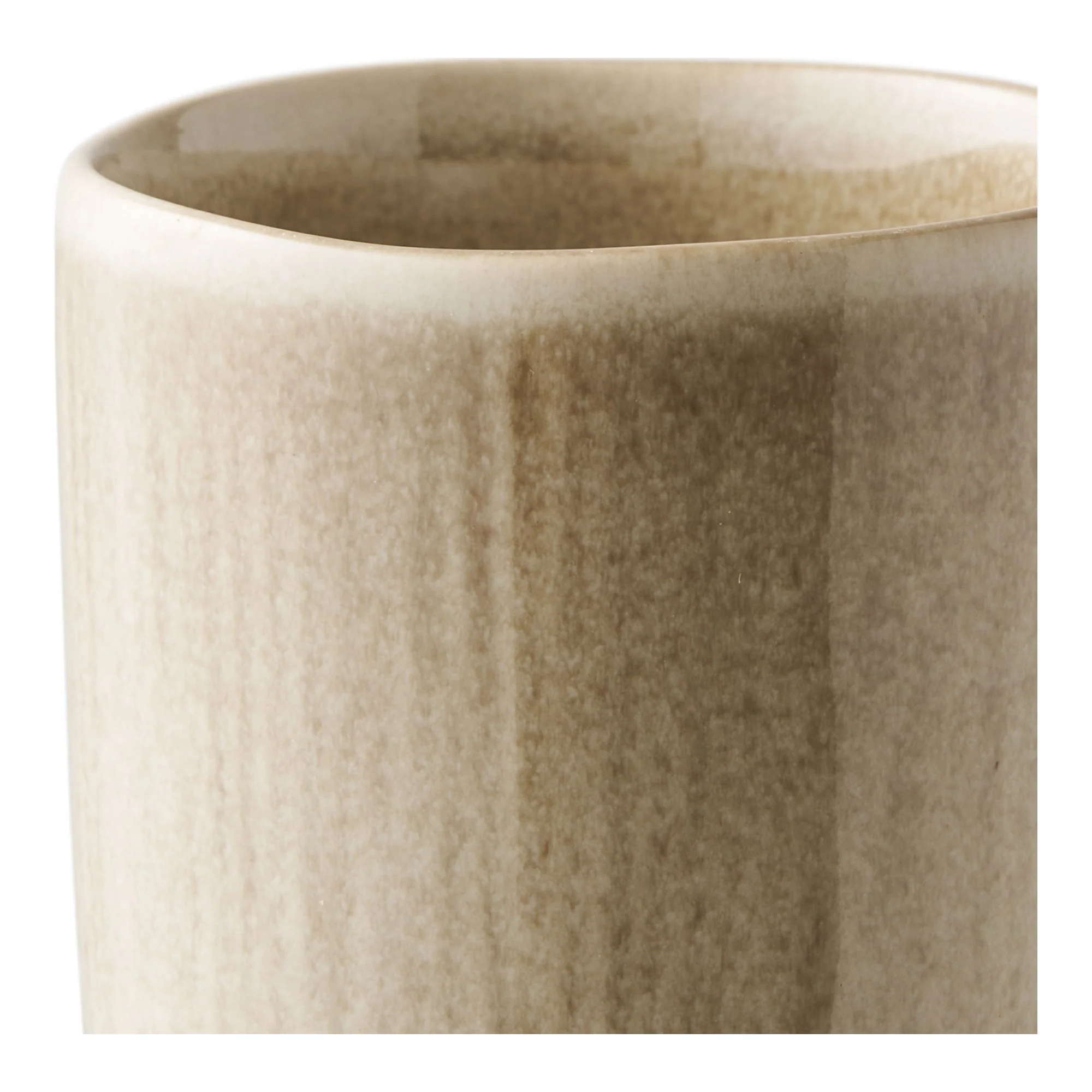 Zestaw 4 kubków Viola ø8x9,5 cm ceramiczne beżowe - Image 3
