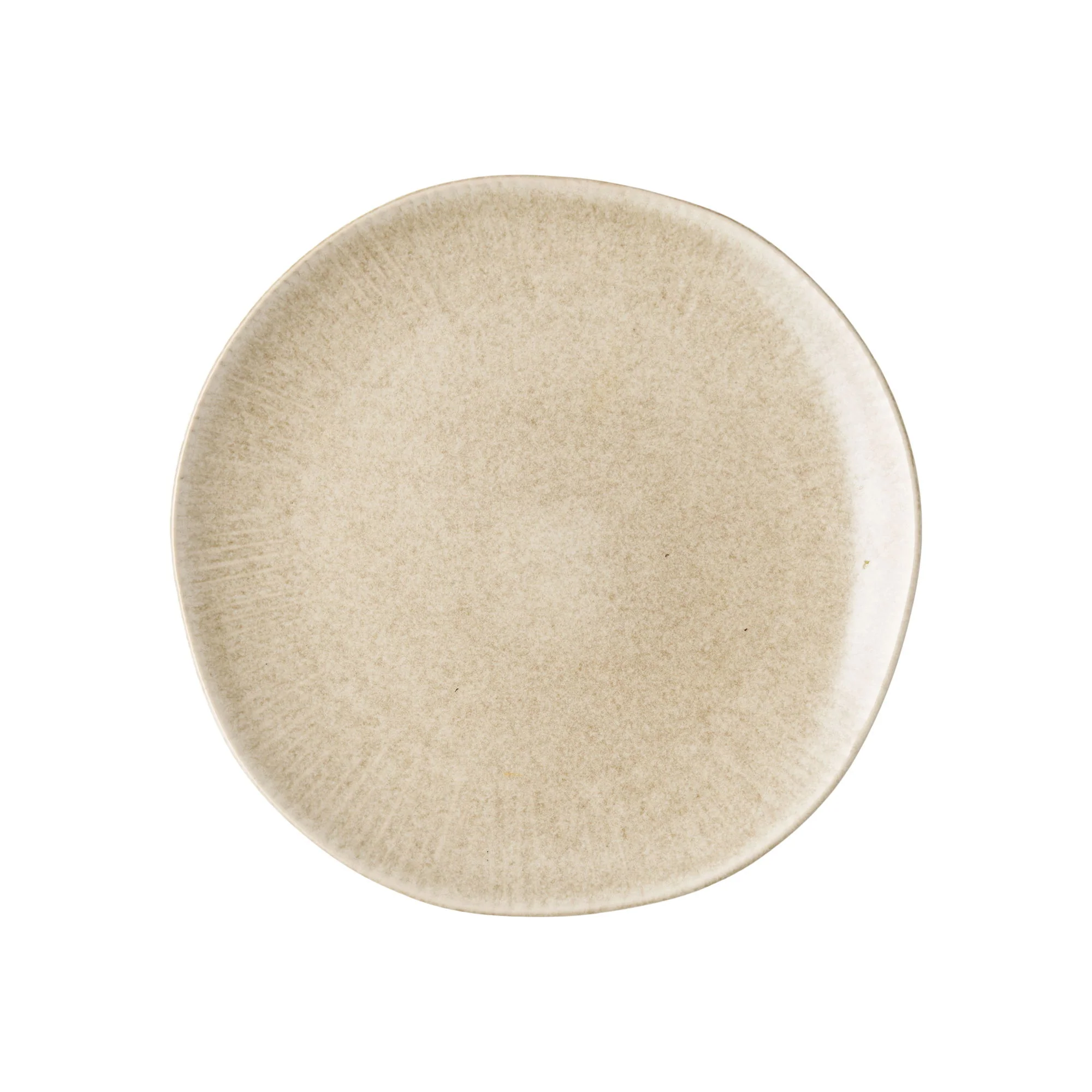 Zestaw 4 talerzy Viola ø21 cm ceramiczne beżowe - Image 2