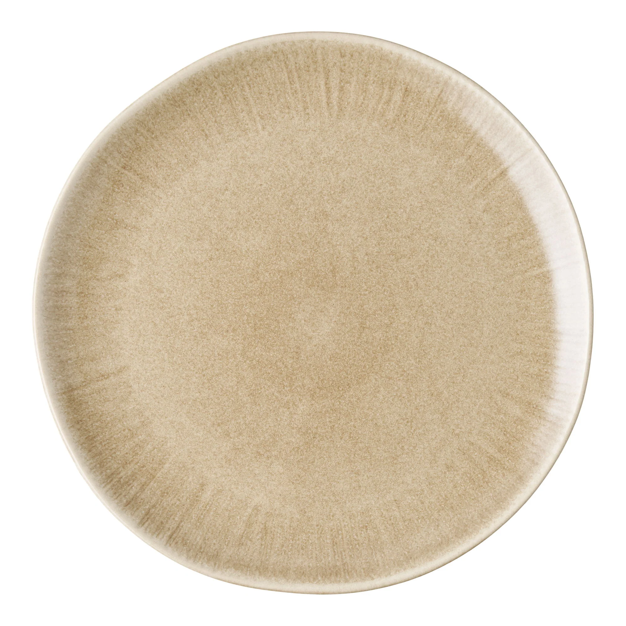 Zestaw 4 talerzy obiadowych Viola ø27 cm ceramiczne beżowe - Image 3
