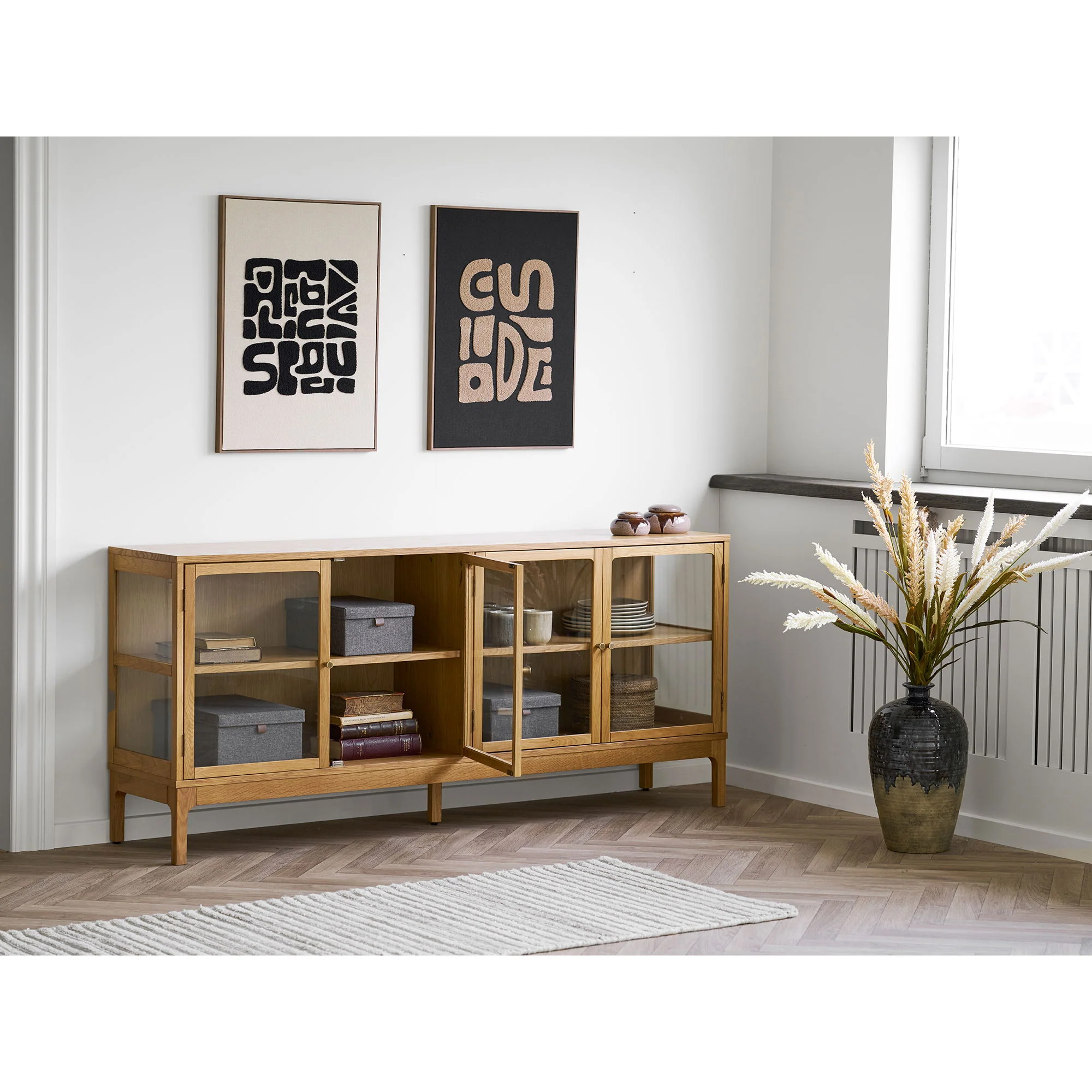 Dekoracja ścienna Tine Tufted 70x50 cm czarno-brązowa - Image 3