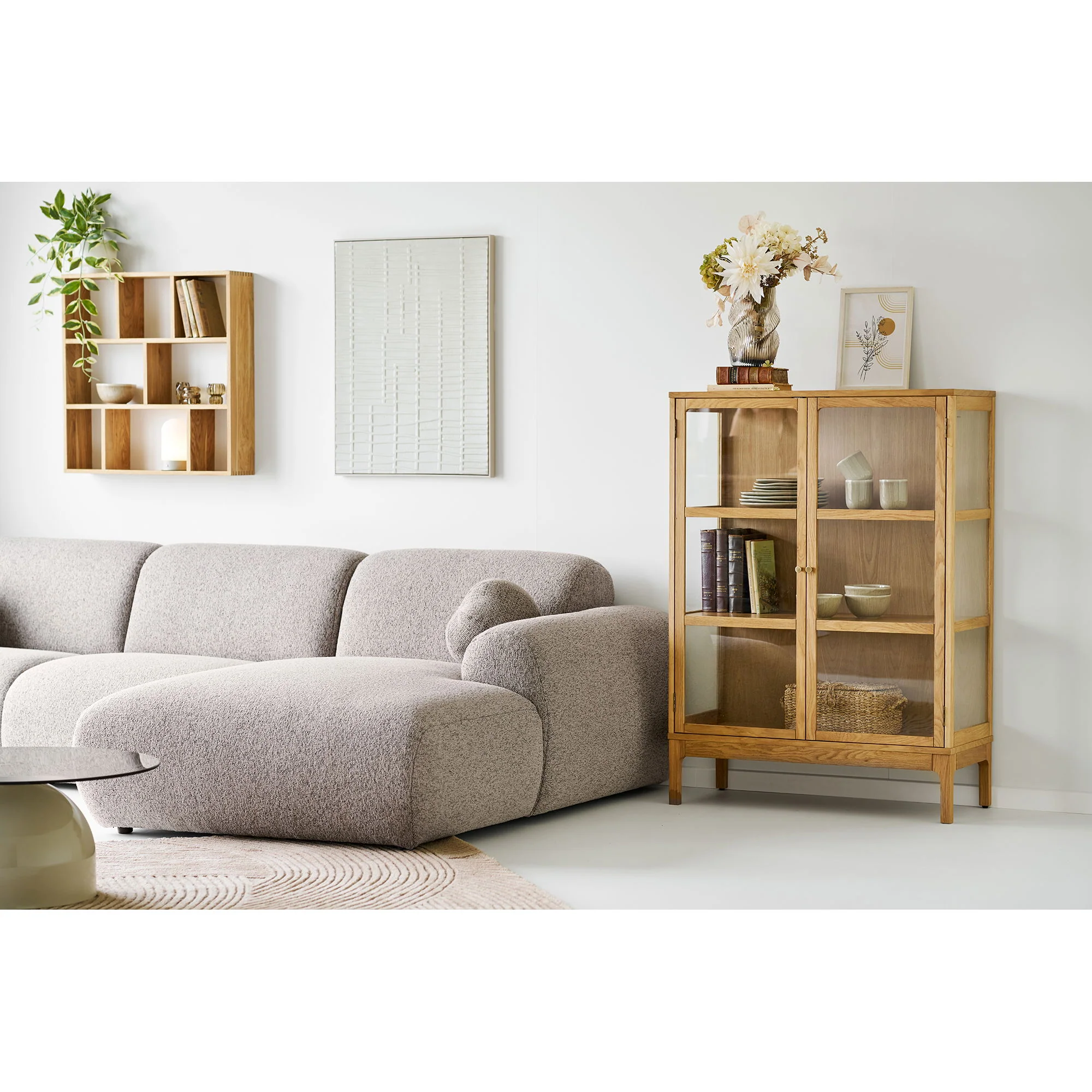 Dekoracja ścienna Ena 80x60 cm z efektem 3D beżowa - Image 5