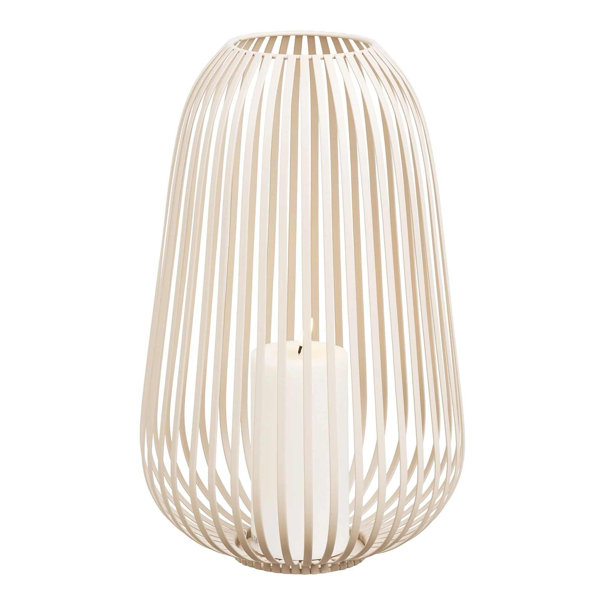 Lampion Stoense ø24,5x40 cm metalowy beżowy - Image 2