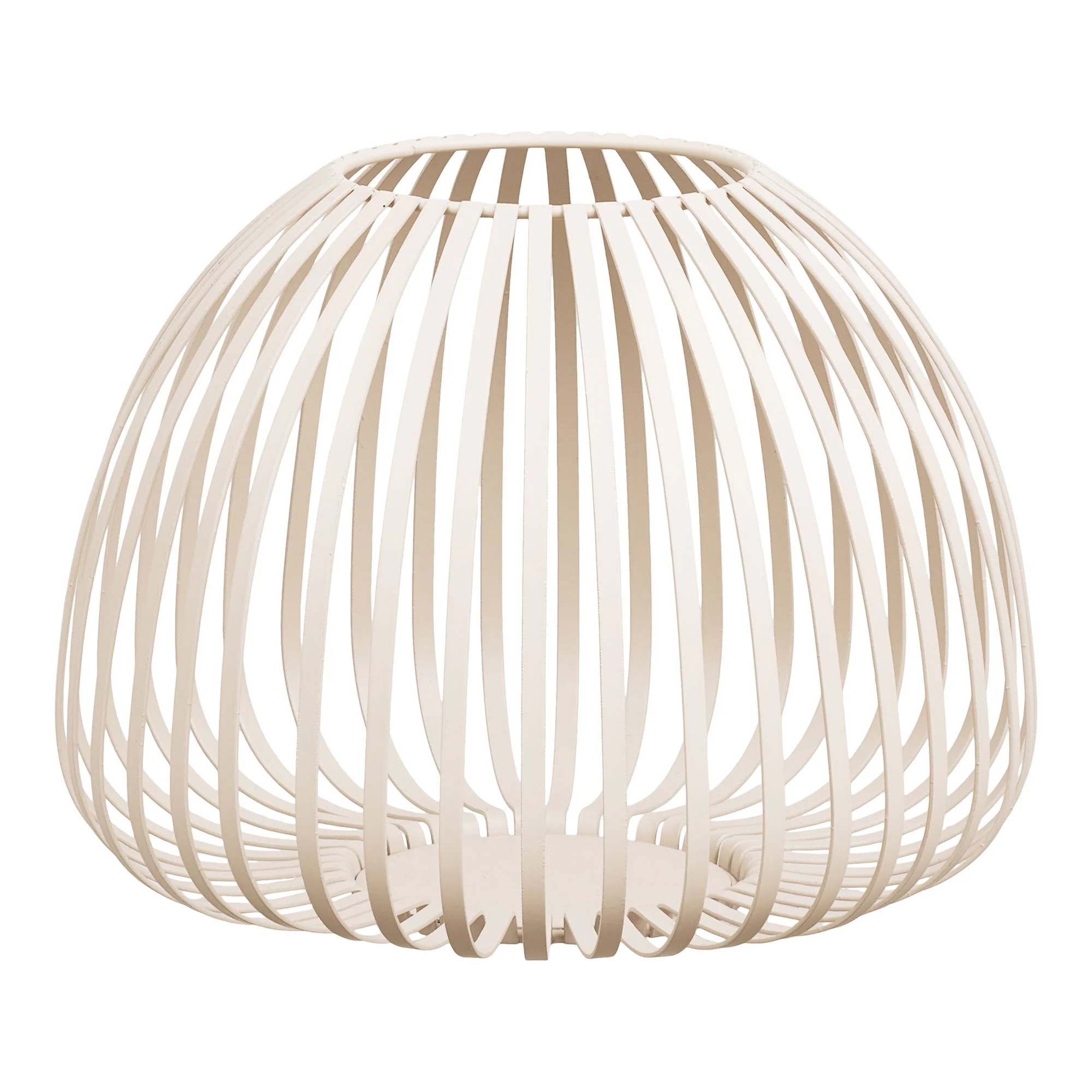 Lampion Stoense ø25x19 cm metalowy beżowy