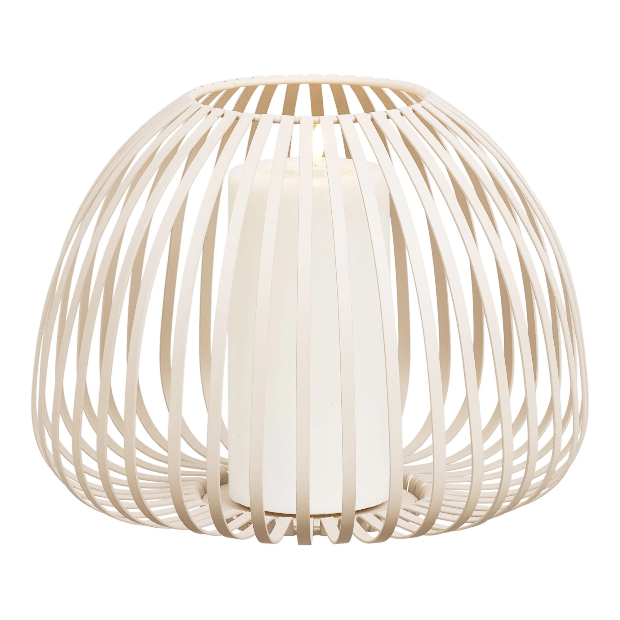Lampion Stoense ø25x19 cm metalowy beżowy - Image 2