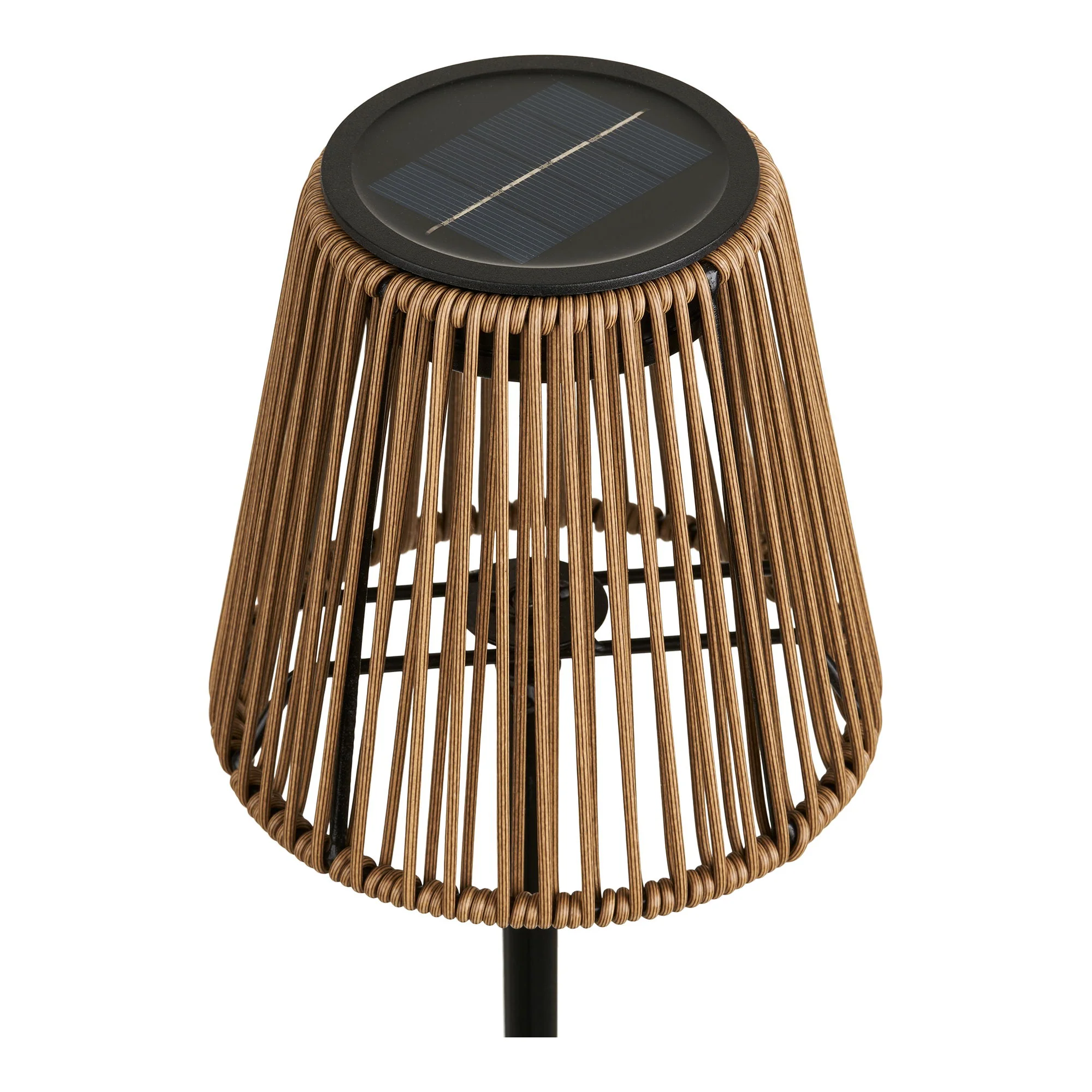 Lampa stołowa Salford akumulatorowa z wbudowanym panelem słonecznym brązowo-czarna ip44 - Image 9